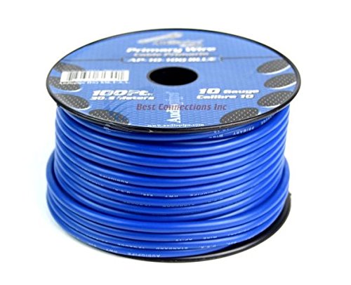 Audiopipe AP10100BL 10 Gauge 100Ft Primary Wire Blue