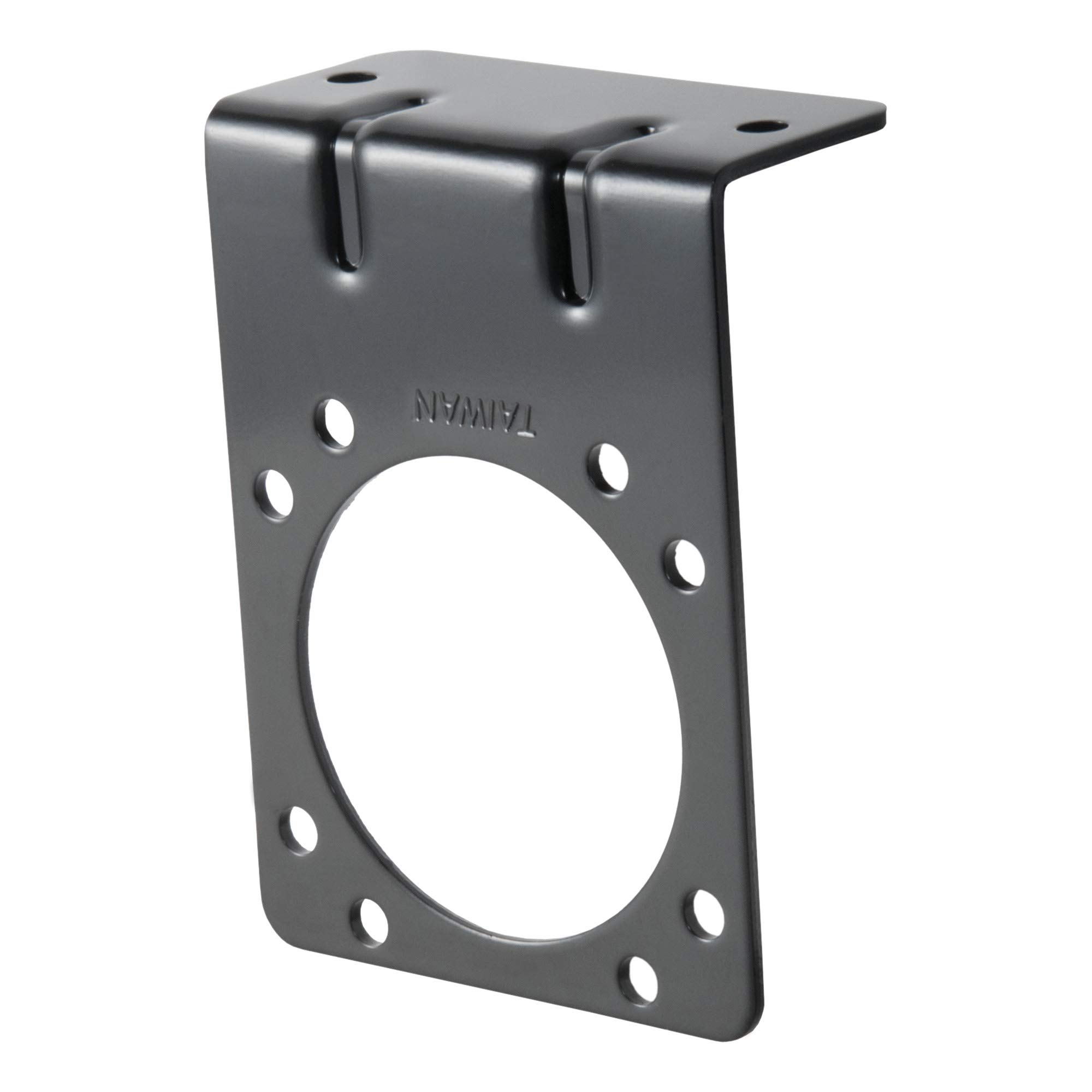 CURT 58510 Vehicle-Side Trailer Wiring Harness Mounting Bracket for 7-Way RV Blade, GLOSS BLACK POWDER COAT