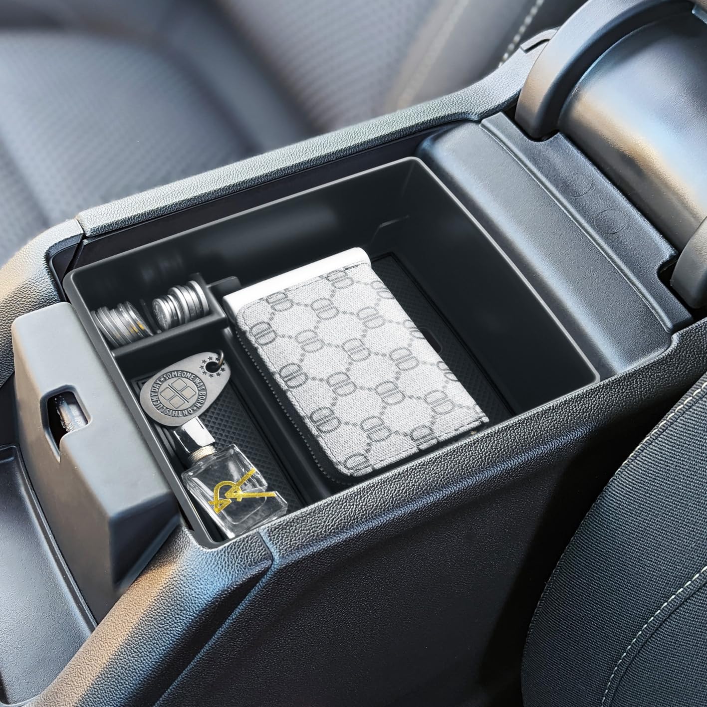 HGWEI Center Console Organizer for GMC Acadia 2017-2023 Accessories, Black