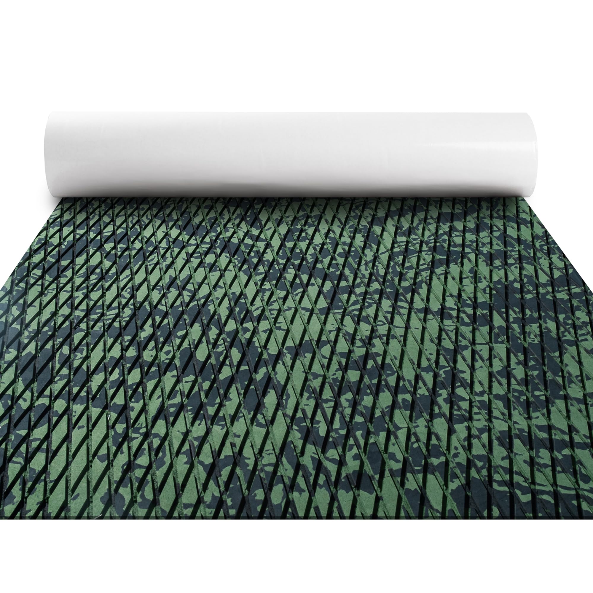 FOCEAN Boat Flooring EVA Foam Boat Decking Camo Self-Adhesive Marine Mats for Jon Boats,Bass Boat,RV,Kayak, 94.5''x 47.2'', Olive Camo