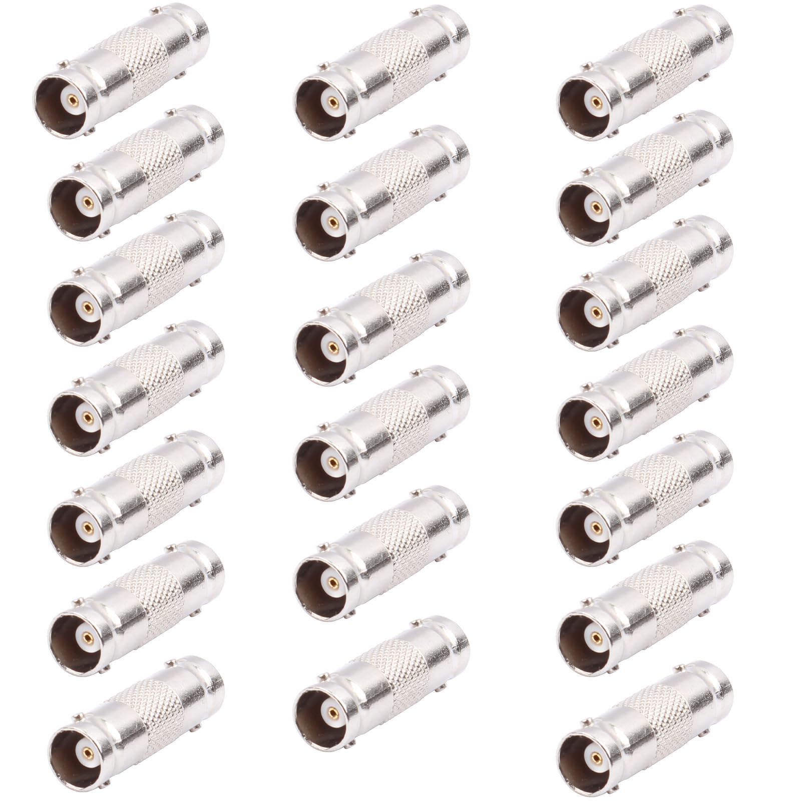 AIMHDUTY BNC Coupler 20-Pack Female to Female BNC Adapter Connector for CCTV Security Camera System Connection