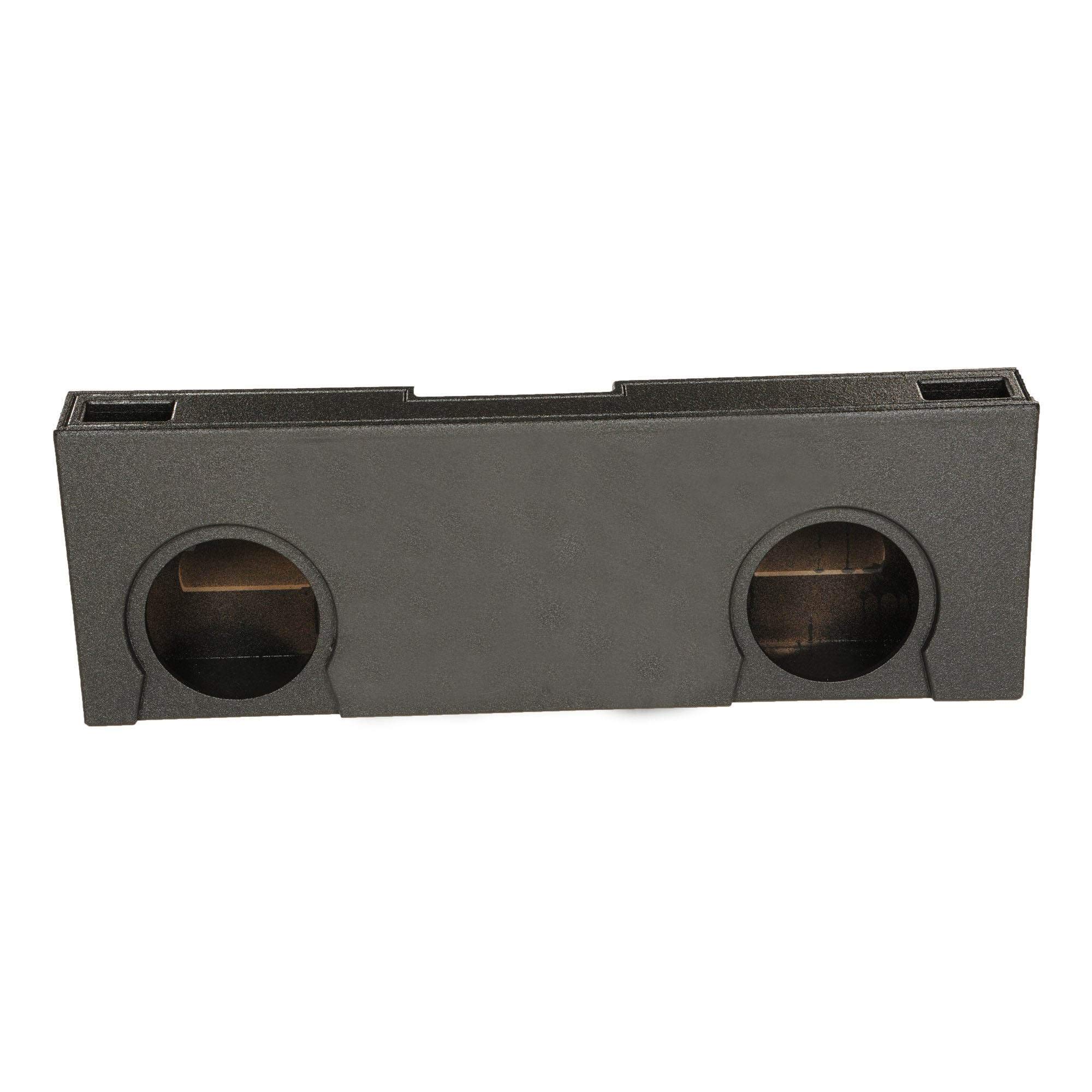 Q Power QBGMC07210 Dual 10" Vented Subwoofer Box For Chevy Crew Cab