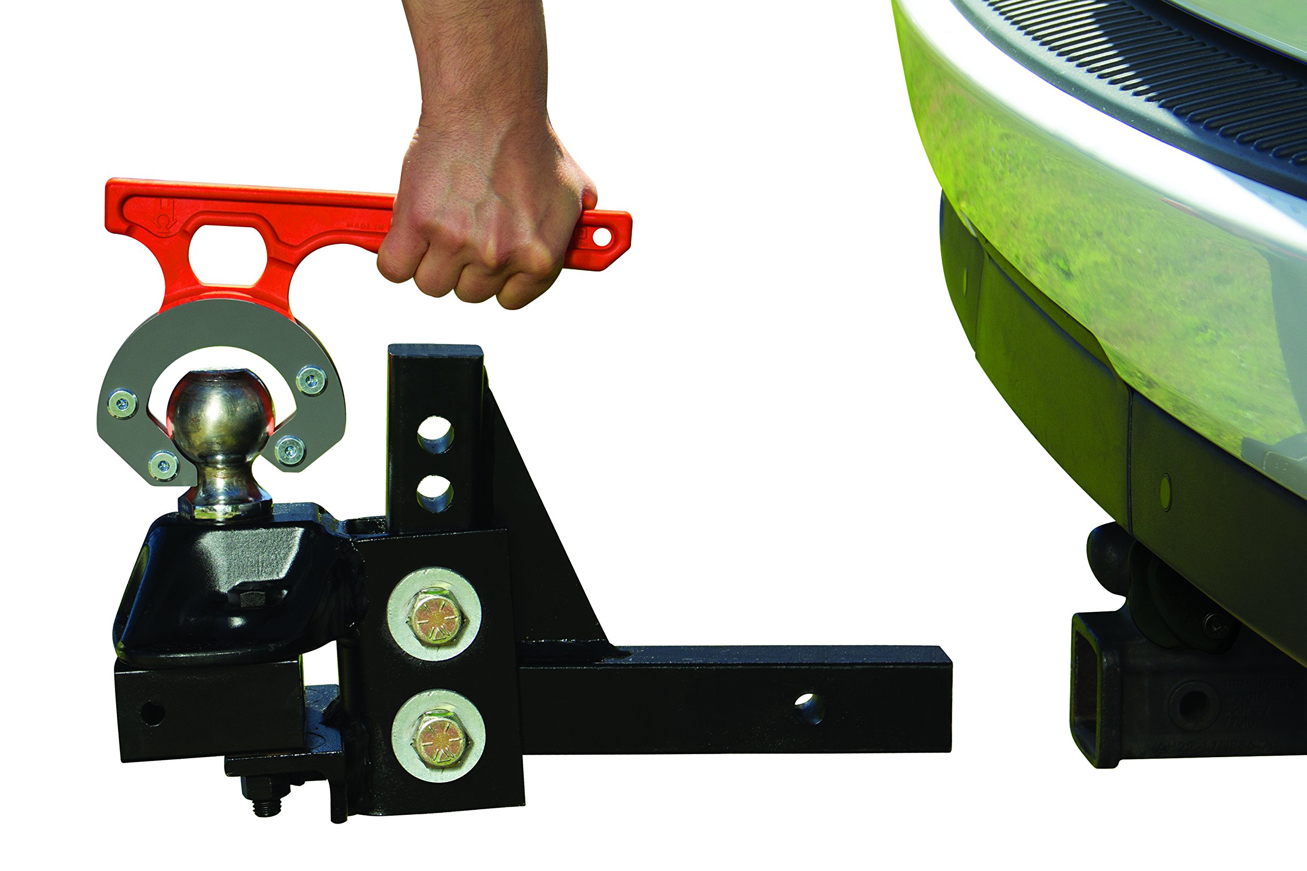 HitchGrip Quick Connect Hitch Coupling Tool for RV and Travel Trailer Weight Distribution Hitch Ball Mounts, Fits 2-5/16" Balls, Orange