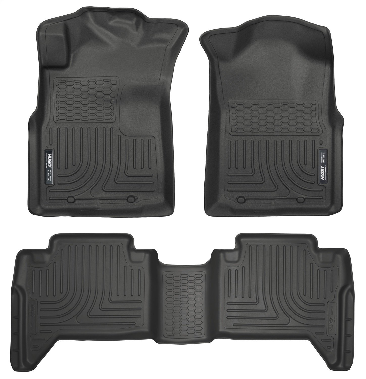 Husky 98951 Front/2nd Seat Floor Liners For 05-15 Tacoma Double Cab