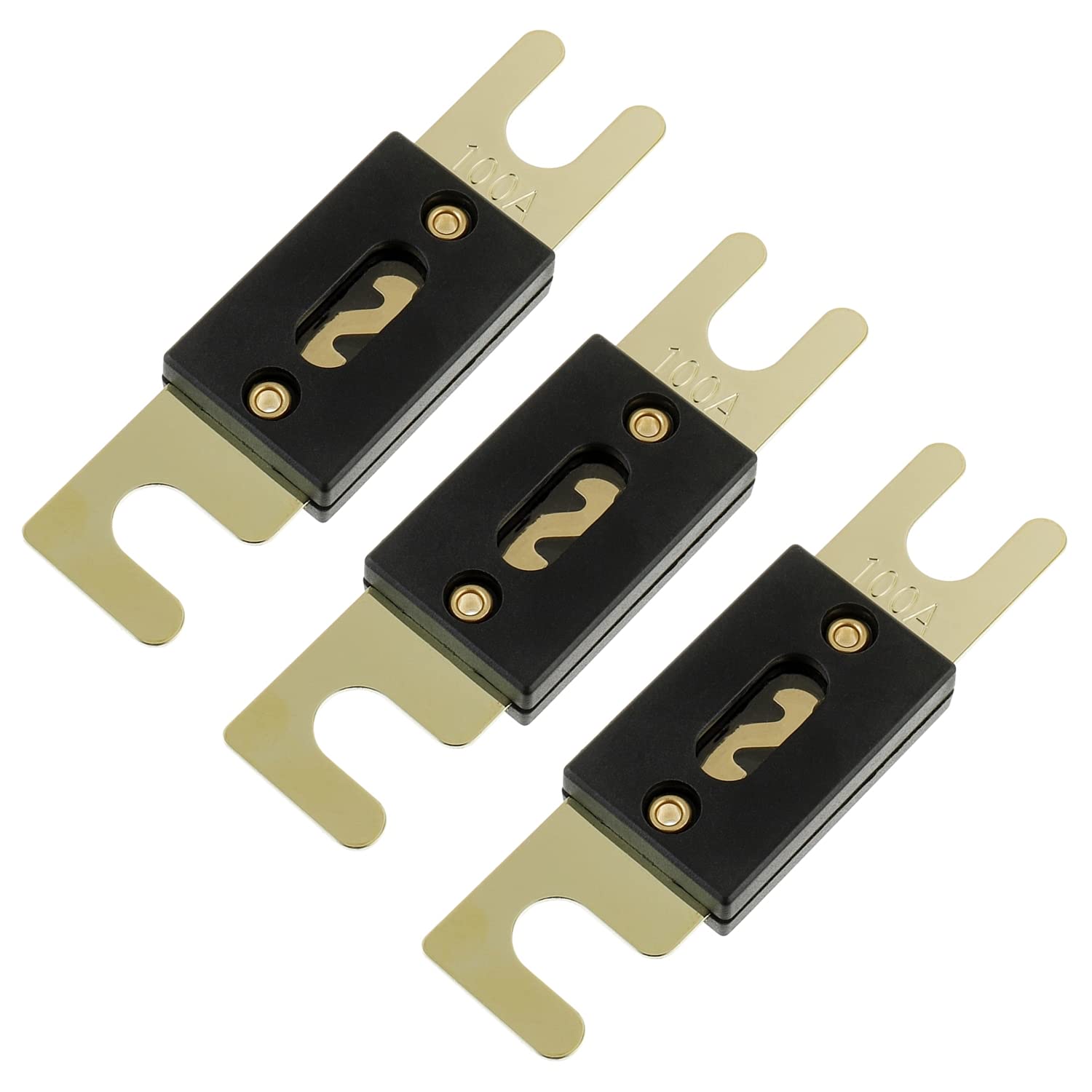 BOJACK 100 Amp 32 VDC ANL Blade Fuse for car Audio and Video System(Pack of 3)