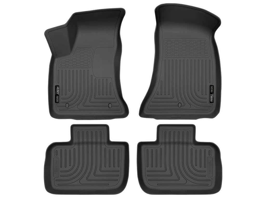 Husky 98061 Front/2nd Seat Floor Liners For 11-19 Chrysler300/Dodge Charger