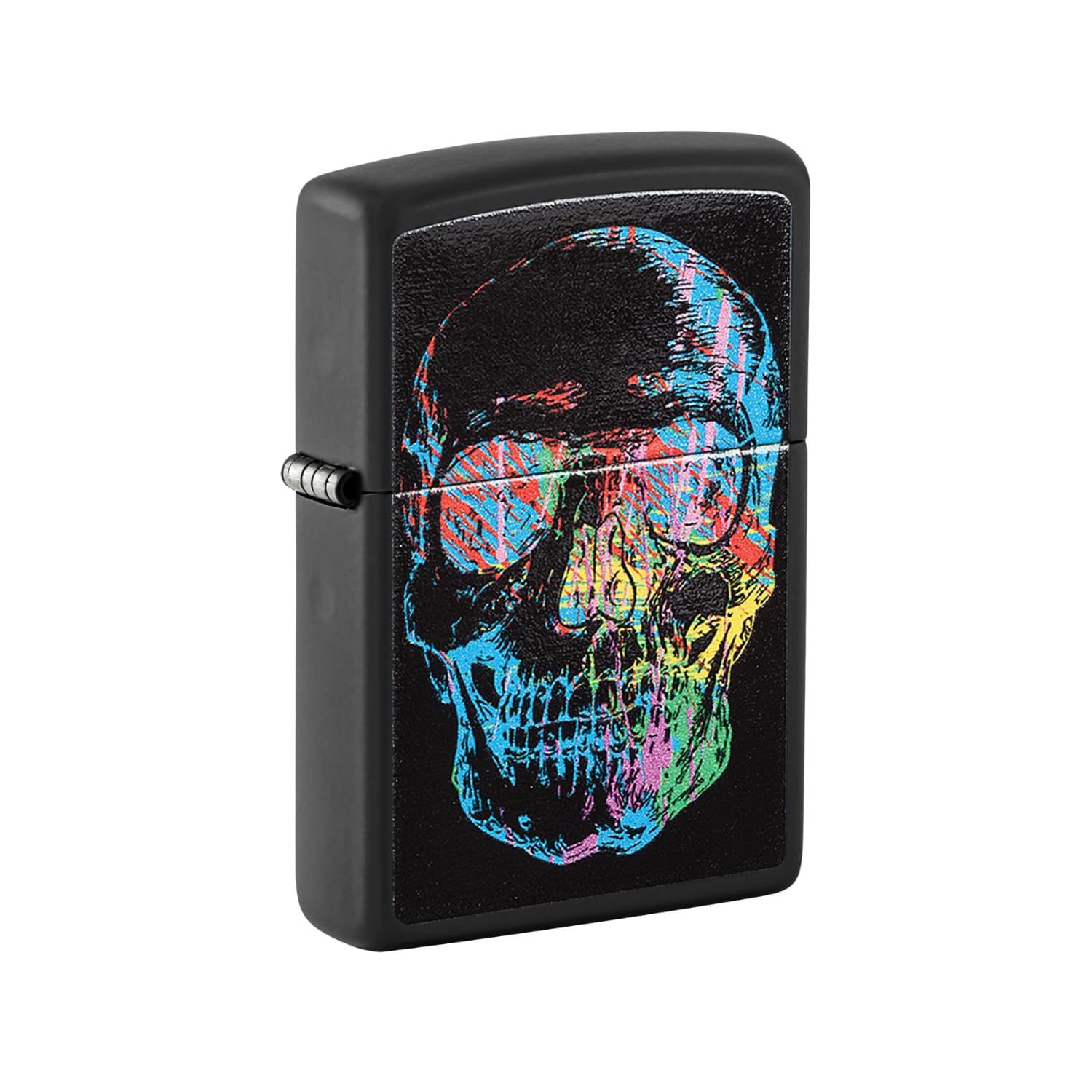 Zippo 28042 Windproof Lighter Colorful Skull, Black Matte