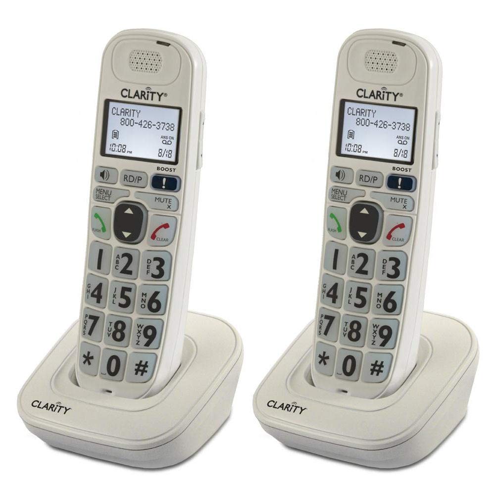 Clarity D704HS Moderate Hearing Loss Cordless Handset-Bundle (2 Pack)