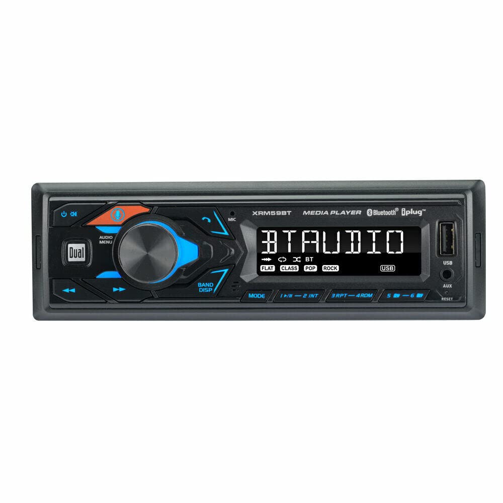 XRM59BT Dual Single Din Mechless Bluetooth Usb And Aux Digital Receiver