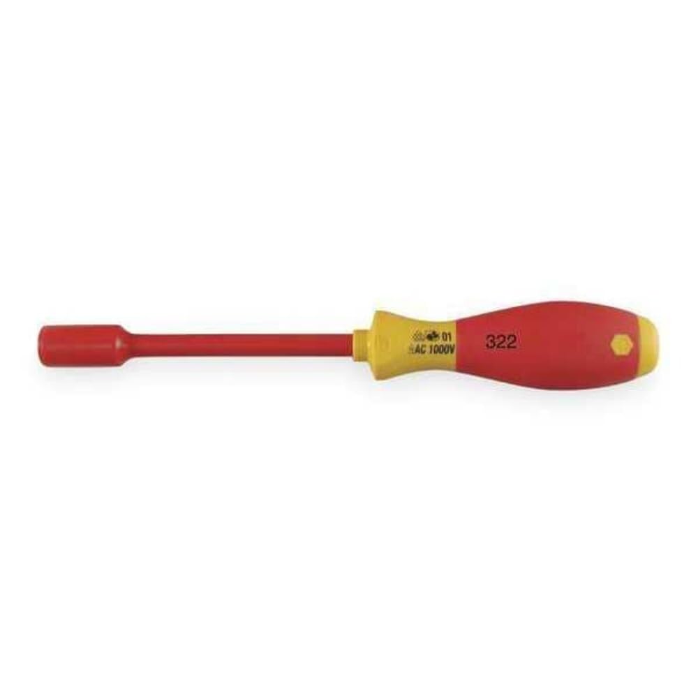 Wiha 32273 Insulated Nut Driver, 1000 Volt, 7/16 x 125mm