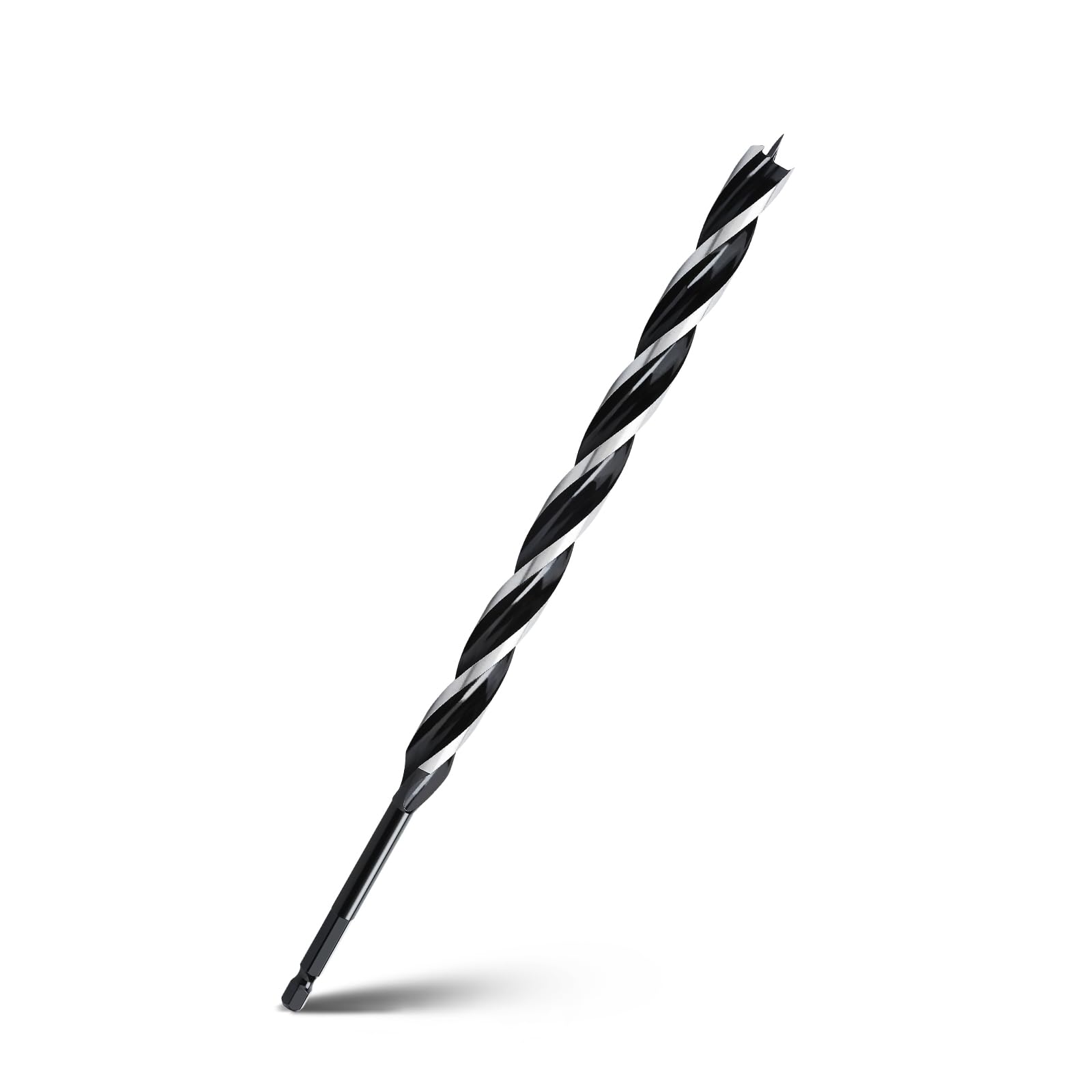 WOBLLMX 1/2" x 12" Auger Drill Bit for Wood,Hex Shank Tri Flute Drill Bit