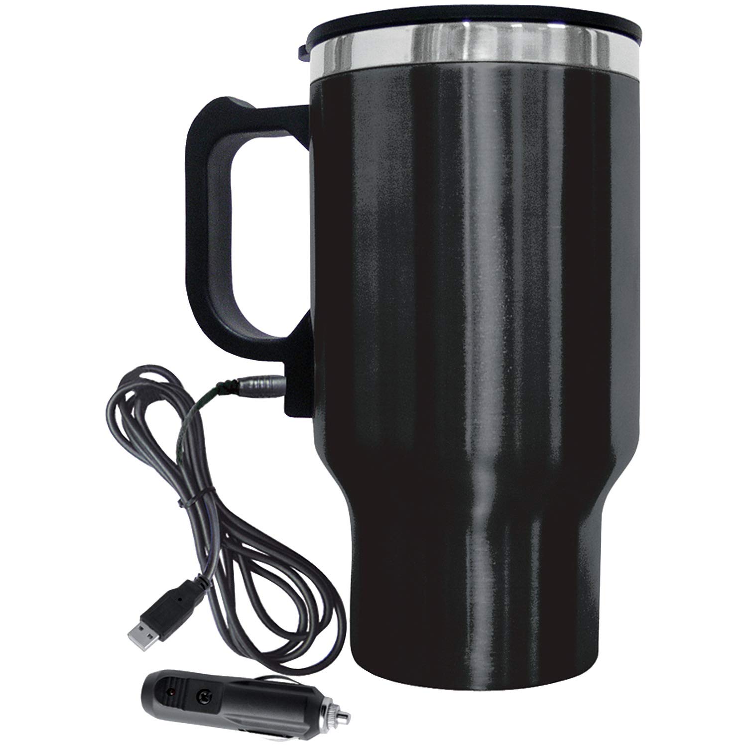 Brentwood Appliances CMB-16B 16oz Electric Coffee Mug w/Wire Car Plug