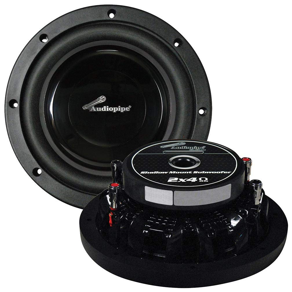 Audiopipe TSFA80 8" Shallow Mount Woofer 300W Max 4 Ohm DVC