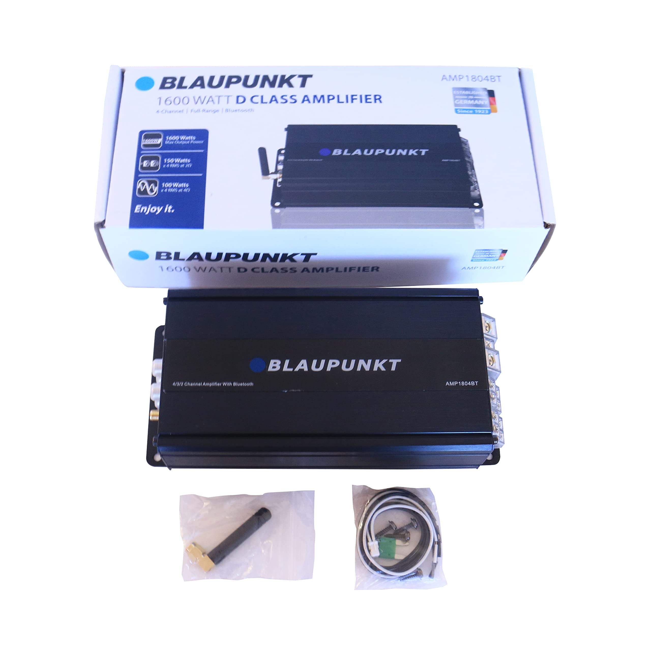 Blaupunkt AMP1804BT 4 Channel Amplifier, 600W RMS/1600W MAX with Bluetooth