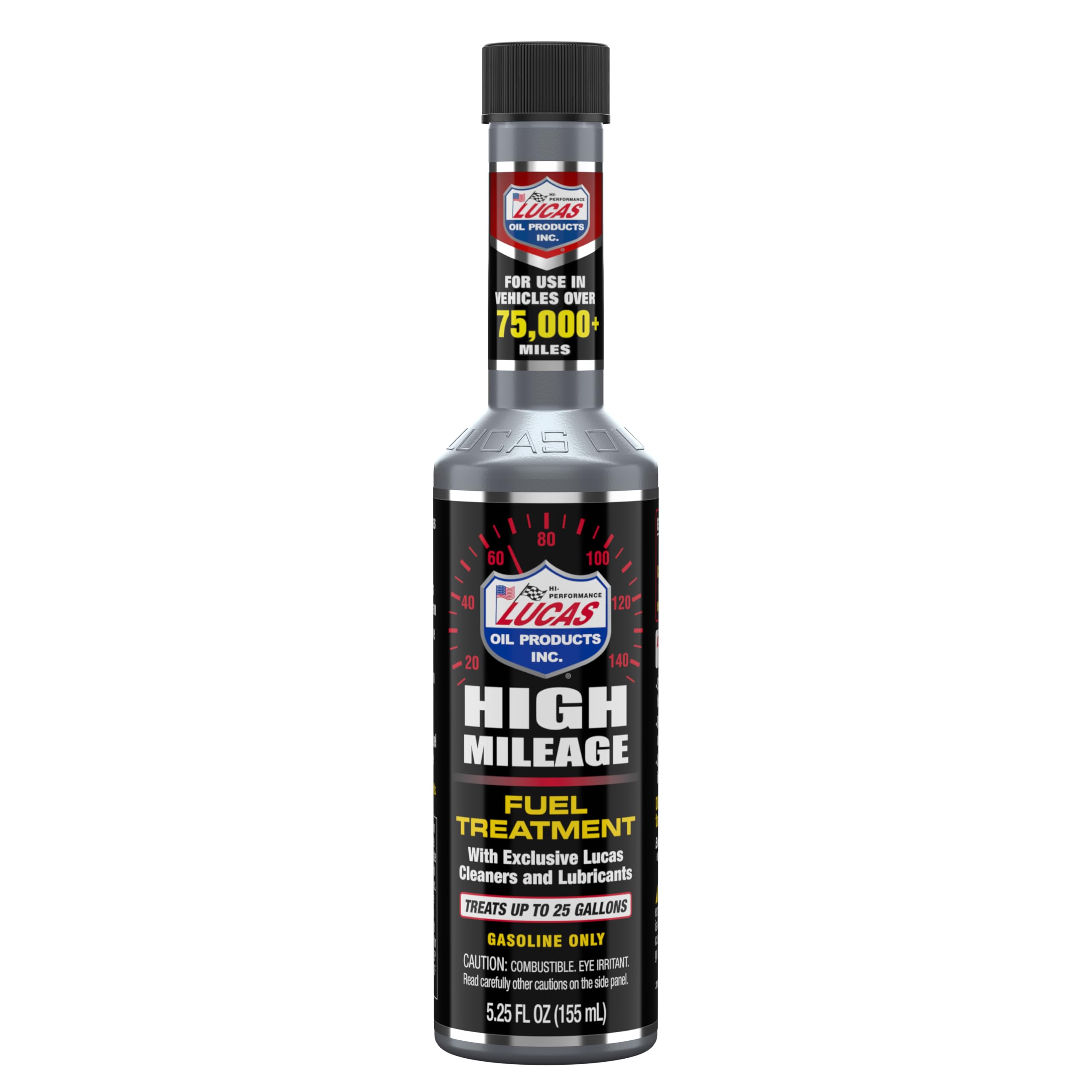 Lucas Oil 5.25 Oz. High Mileage Fuel Treatment - 1 Each