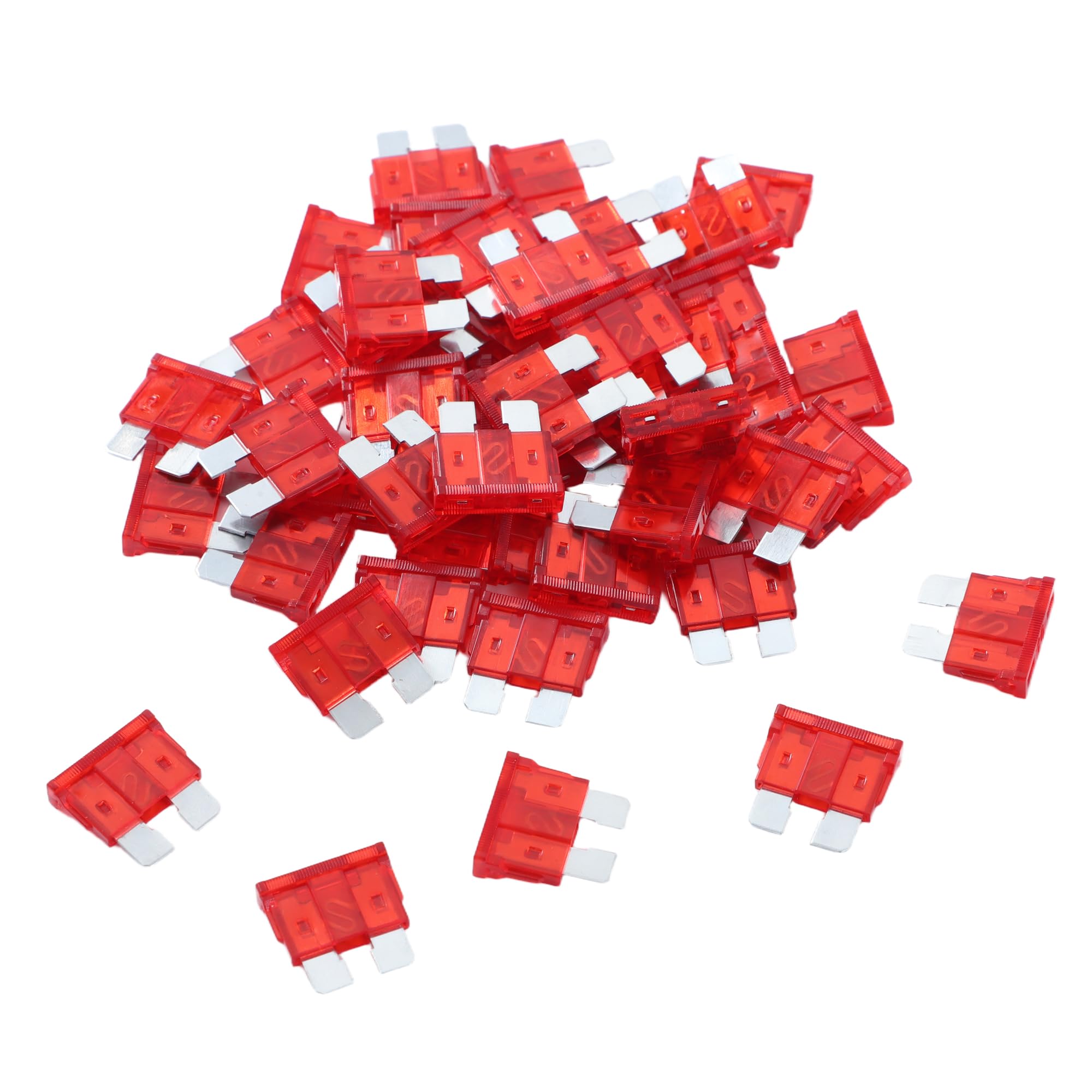 100 Pack Auto Fuses 10 AMP ATC/ATO Standard Regular Fuse Blade 10A Car Truck Boat Marine RV
