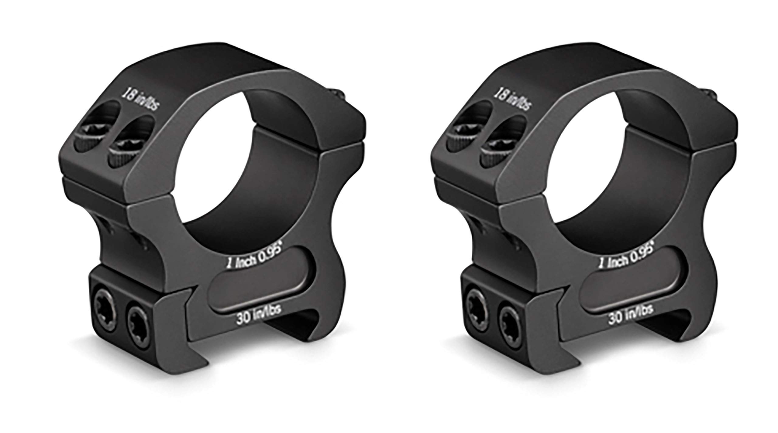 Vortex Pro Series Riflescope Rings - 1 inch - Medium Height [0.95 Inches | 24.13 mm]