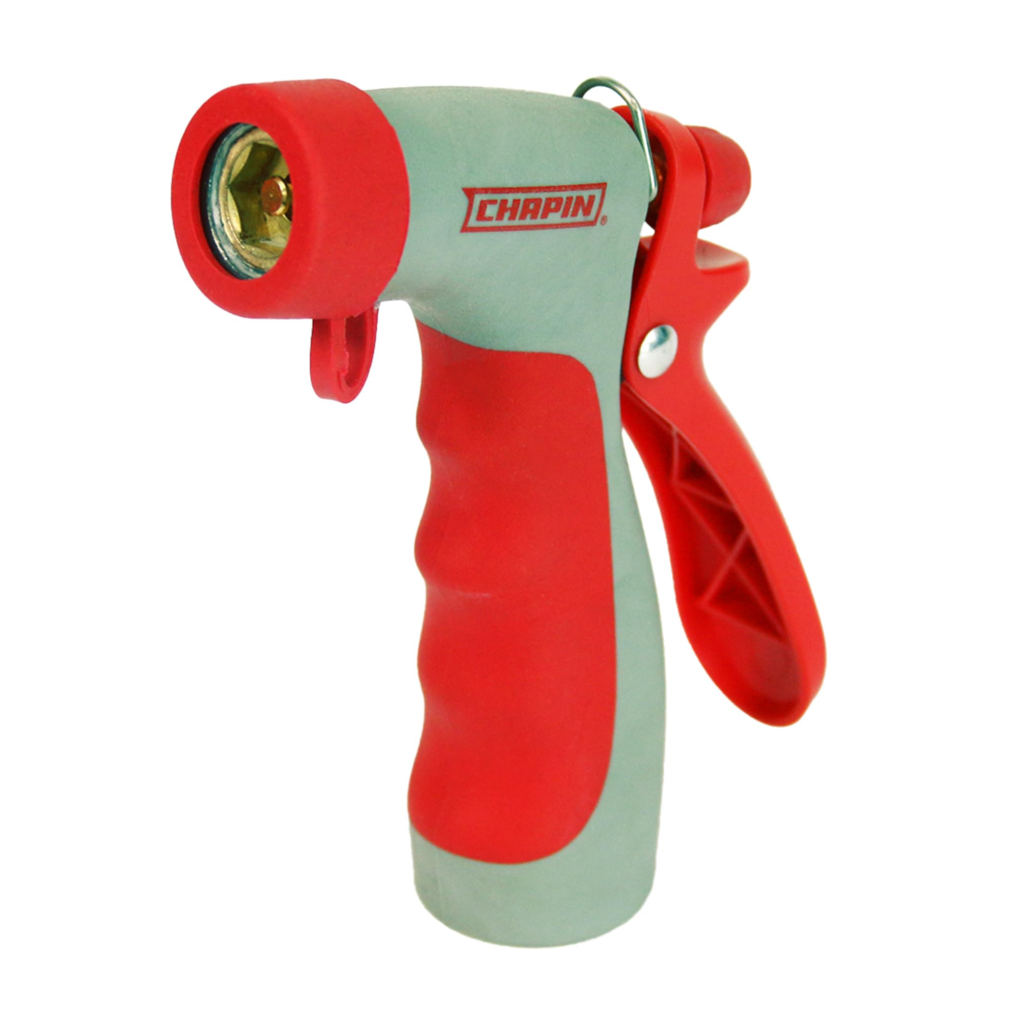 Chapin USA 4693: High Temp, Hot Water Pistol Grip Spray Nozzle with Threaded Connection, Stream Spray for Cleaning, Washing Cars, Watering and Outdoor Jobs, Red/Black