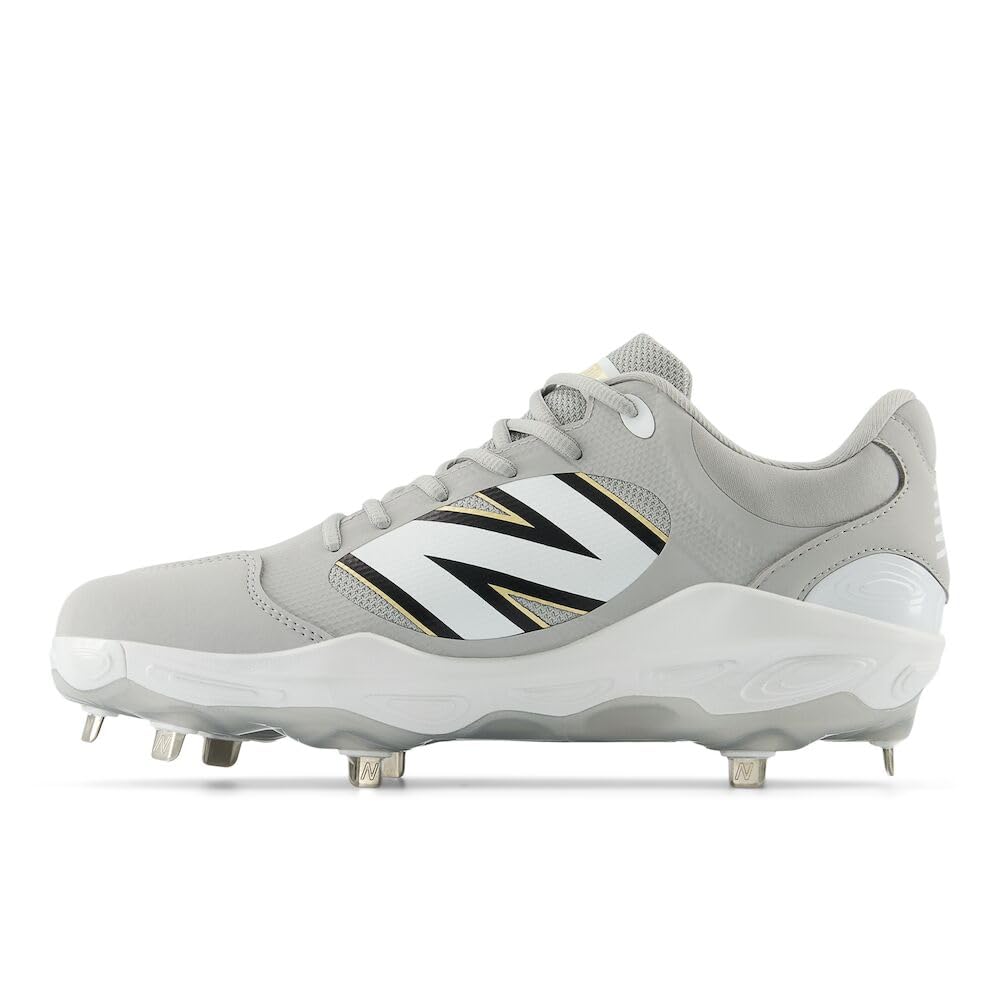New Balance Men's Fresh Foam X 3000 V7 Baseball Shoe, Raincloud/White, 11 M