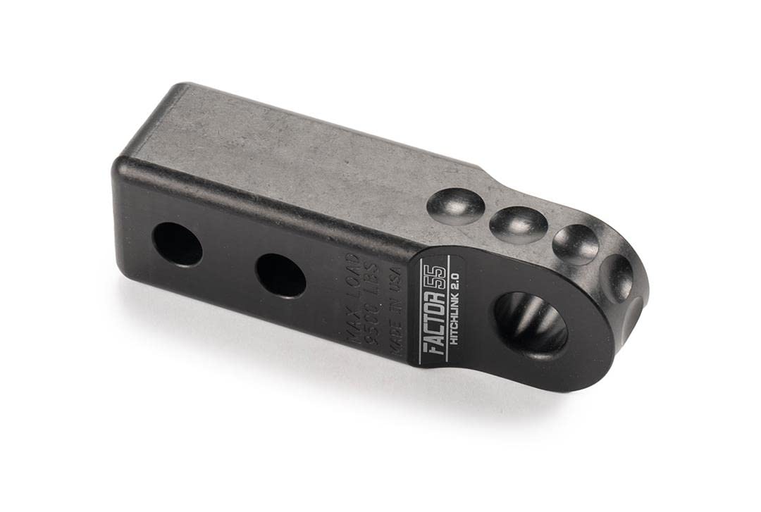 Factor 55 00020-04 Hitchlink 2.0 Rated at 9500 lb Ultimate Failure at 51,000 lb Convert Your Vehicles Hitch Receiver into a Recovery Point. Ideal for 4x4 Off Road Adventures – Black
