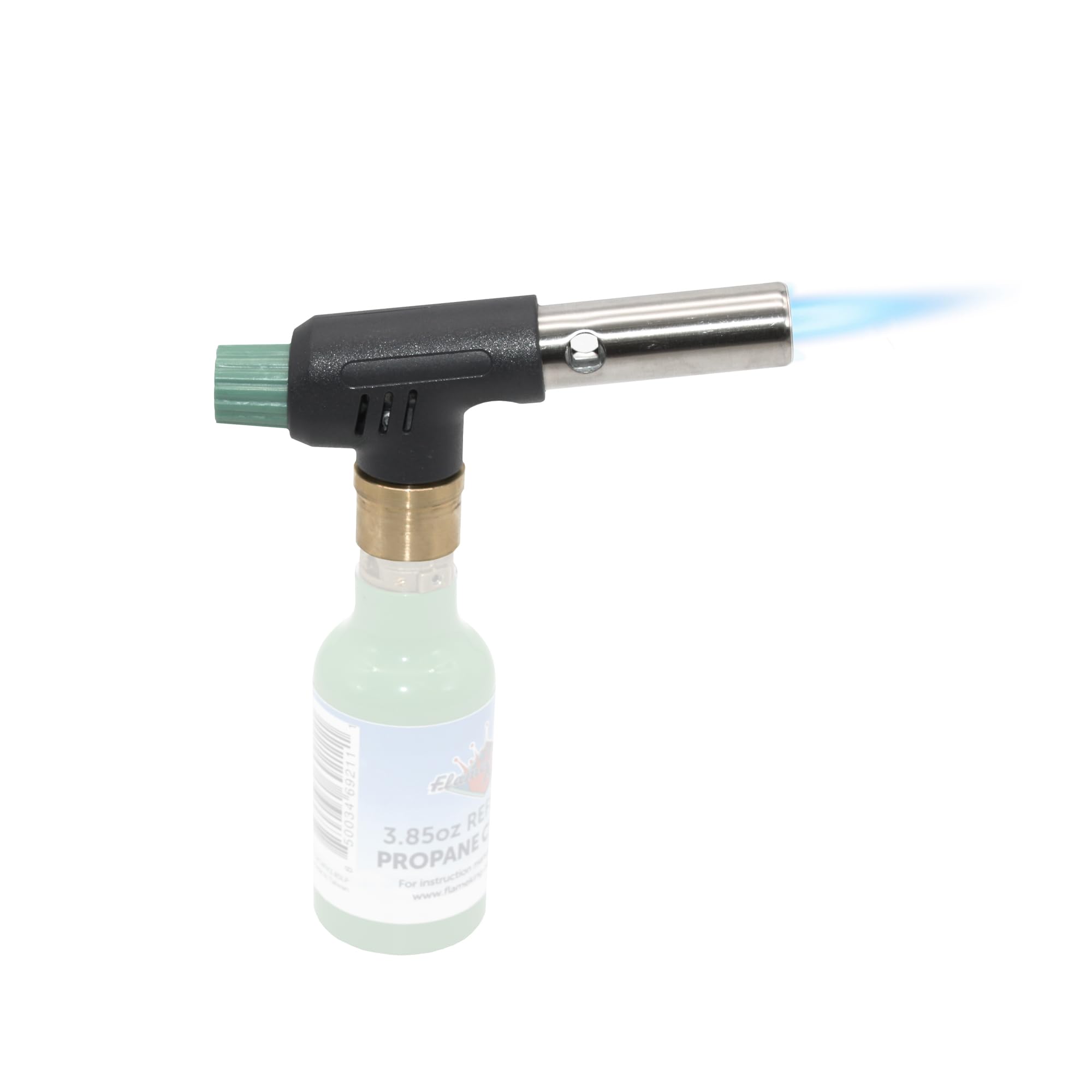 Flame King FK-PV777CGA Mini Propane Blow Torch Head 10,000 BTU for Kitchen, Soldering, Searing, Charcoal/Fire Pit Lighting