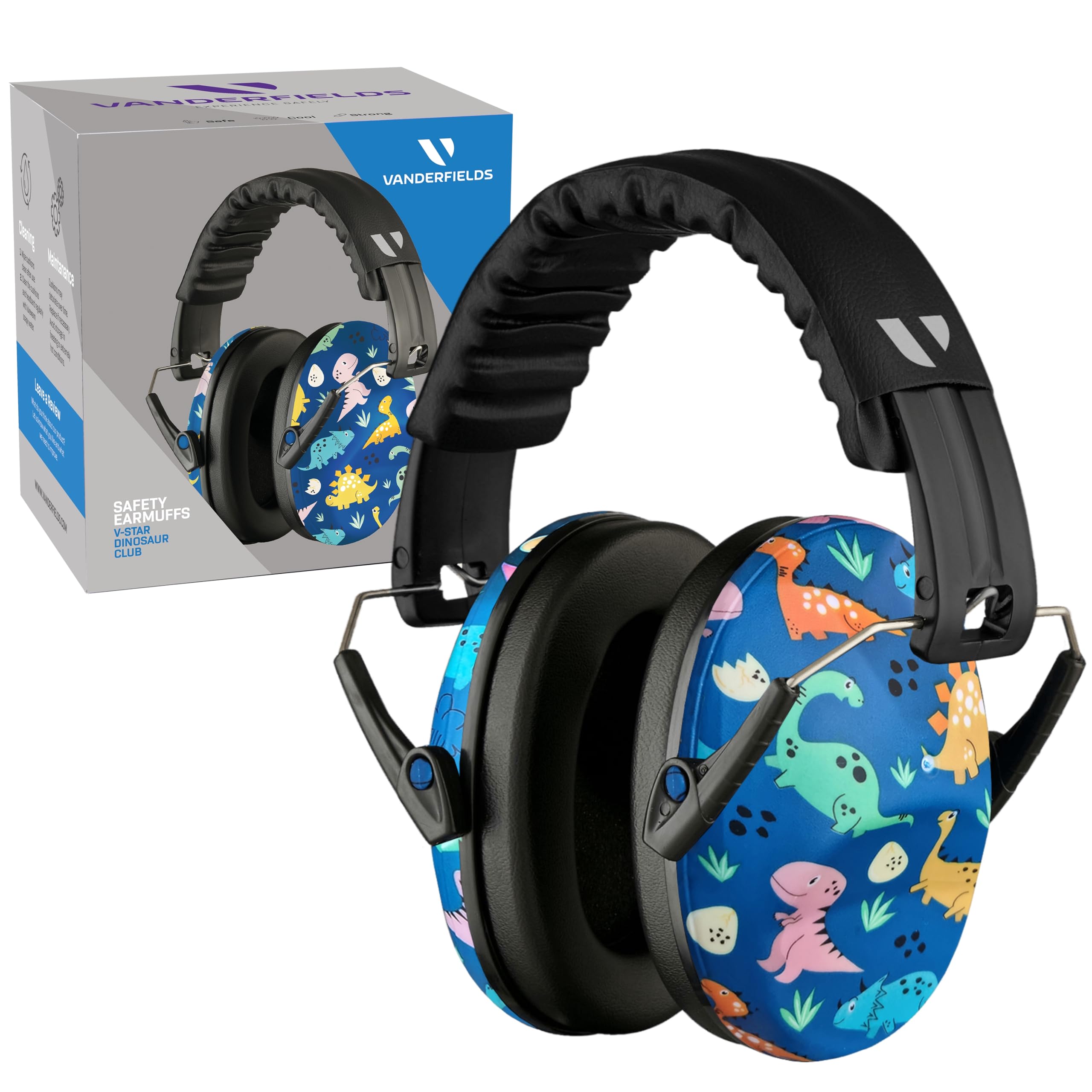Vanderfields Hearing Protection Ear Muffs - Over 31 dB (2K Hz) Broad Noise Cancelling Sound Reduction Earmuffs for Kids 3-12