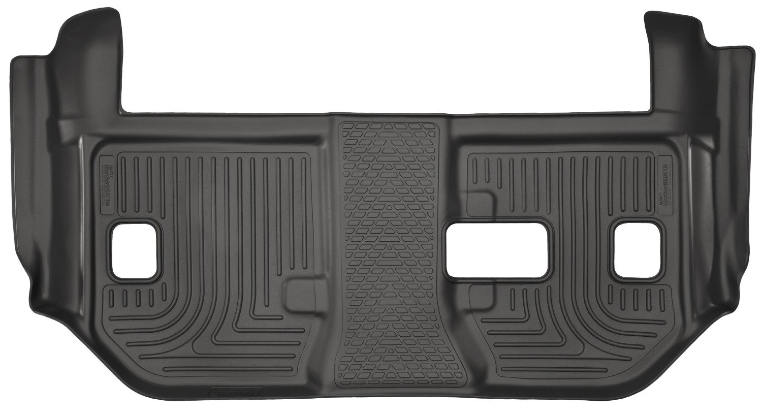 Husky Liners Weatherbeater Floor Mats | Fits 2015-2020 Cadillac Escalade ESV; Chevrolet Suburban; GMC Yukon XL w/2nd Row Bench Seat | 3rd Row, 1-pc Black - 19291