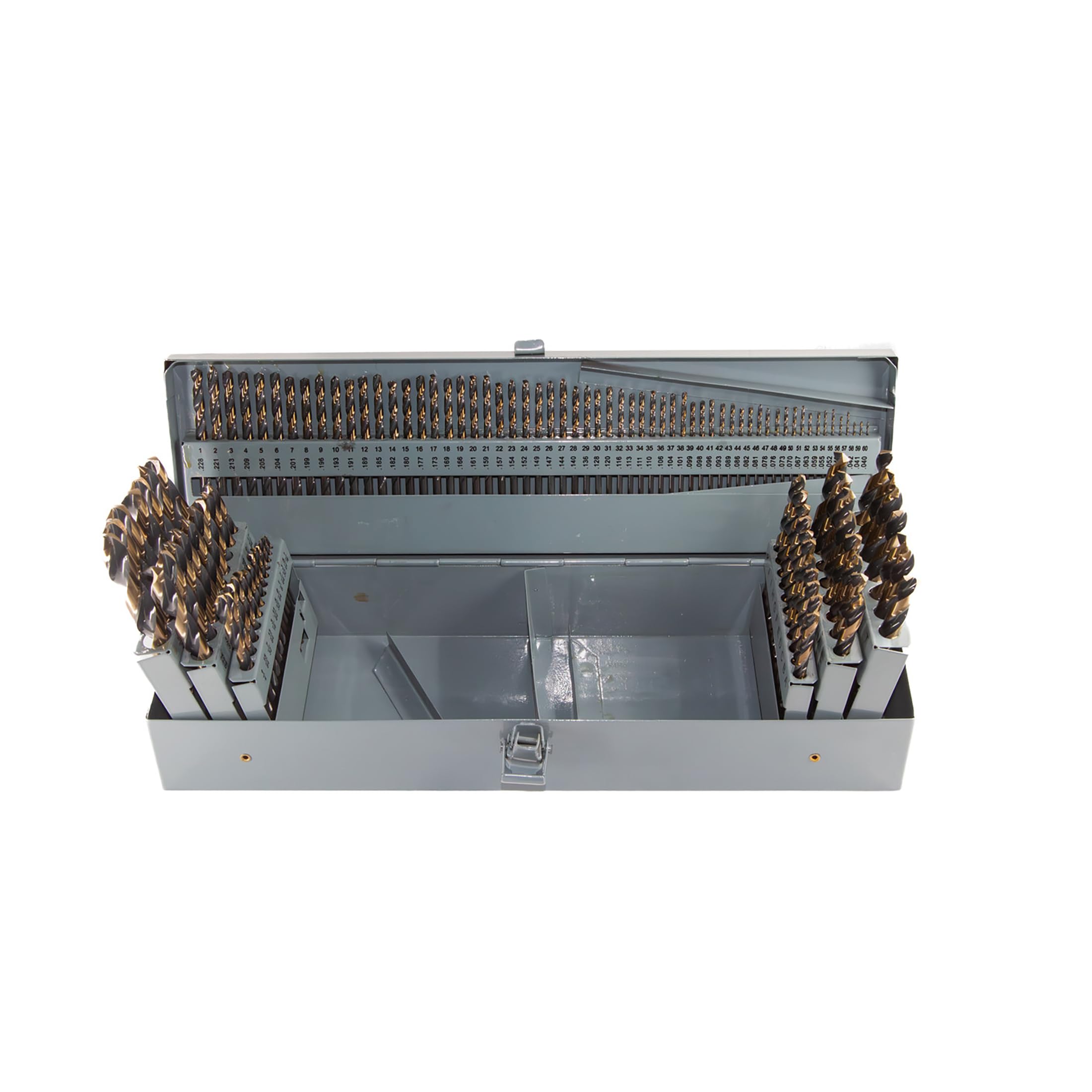 Drill America KFD115JSET 3-in-1, Split Point Jobber Drill Bit Set, 115 Piece