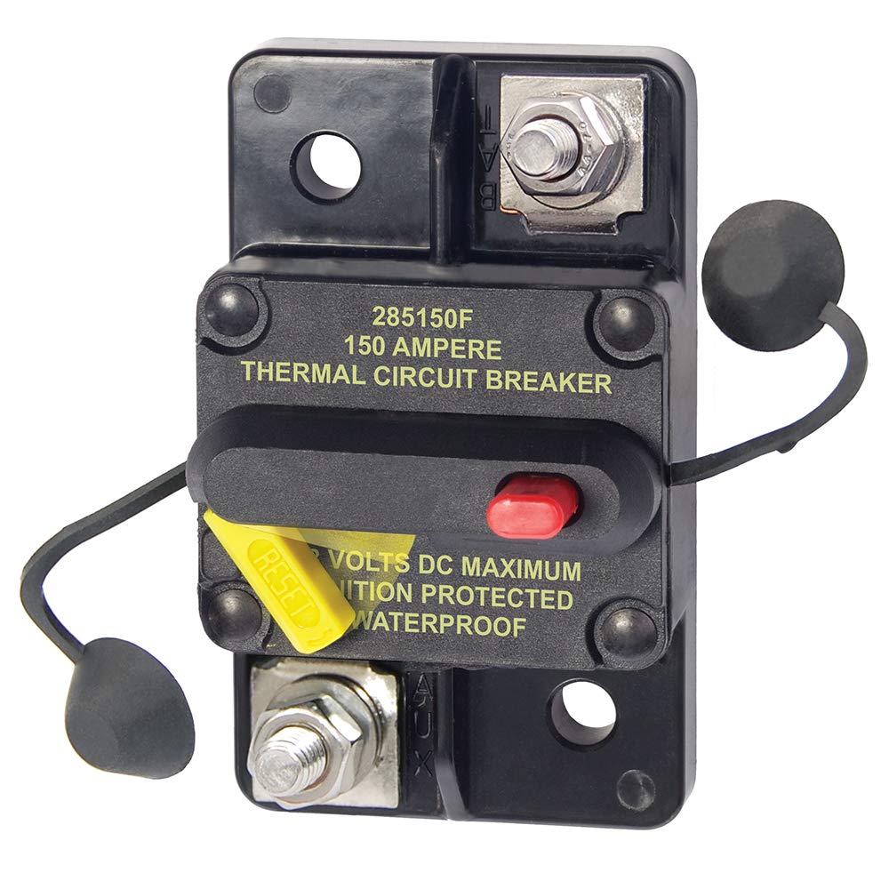 Blue Sea Systems 7189 285 Series Thermal Circuit Breakers, Surface Mount, 48V DC, 150A