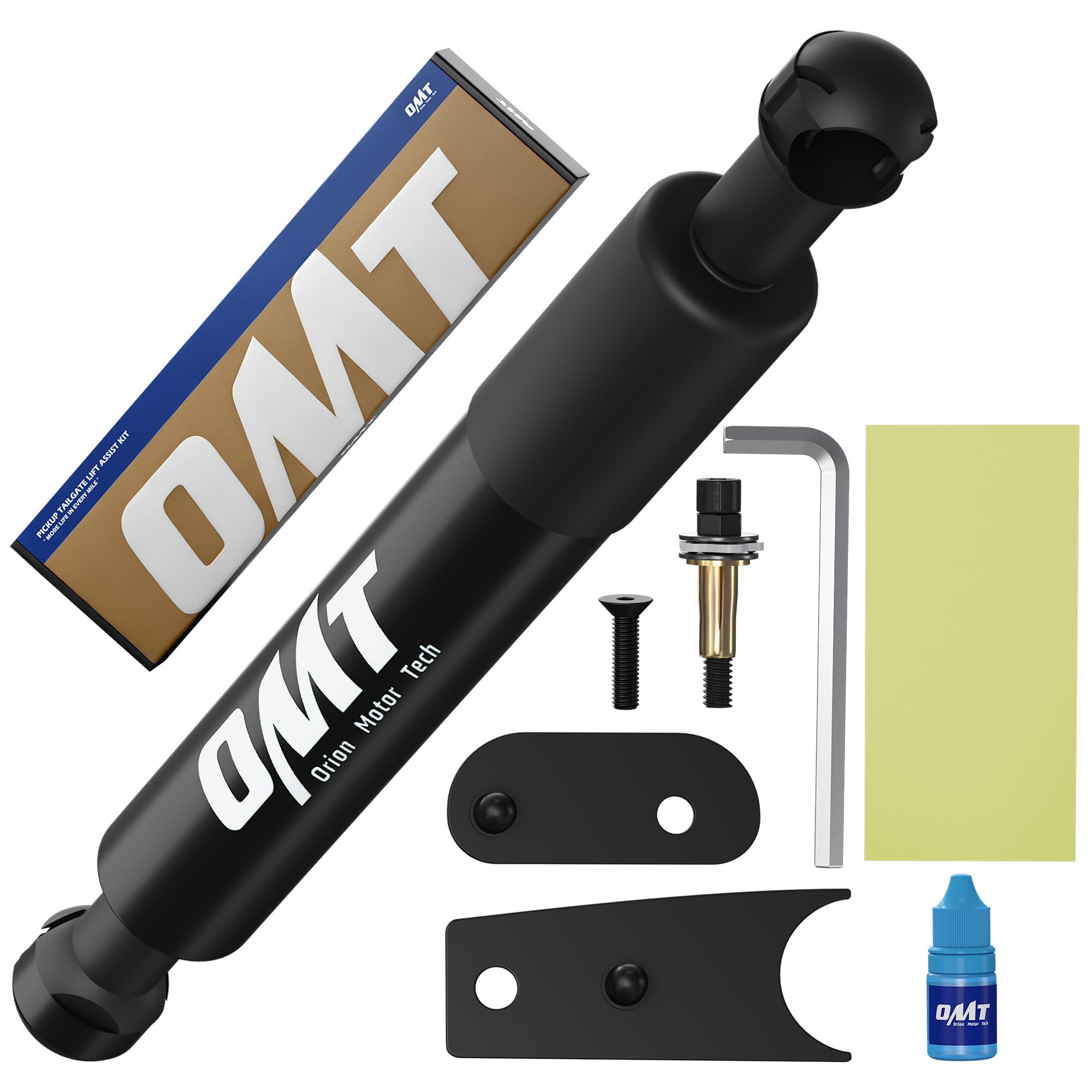 Orion Motor Tech Heavy Duty Pickup Tailgate Assist, Truck Tailgate Lift Assist Kit Compatible with 07-18 Chevy Silverado GMC Sierra 1500 & 07-19 HD 2500 3500, Truck Tailgate Shock Absorber, Black