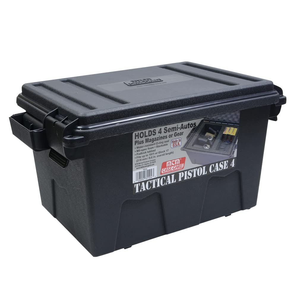 MTM TPC4 Pistol Case  4 Gun (Dark Gray)