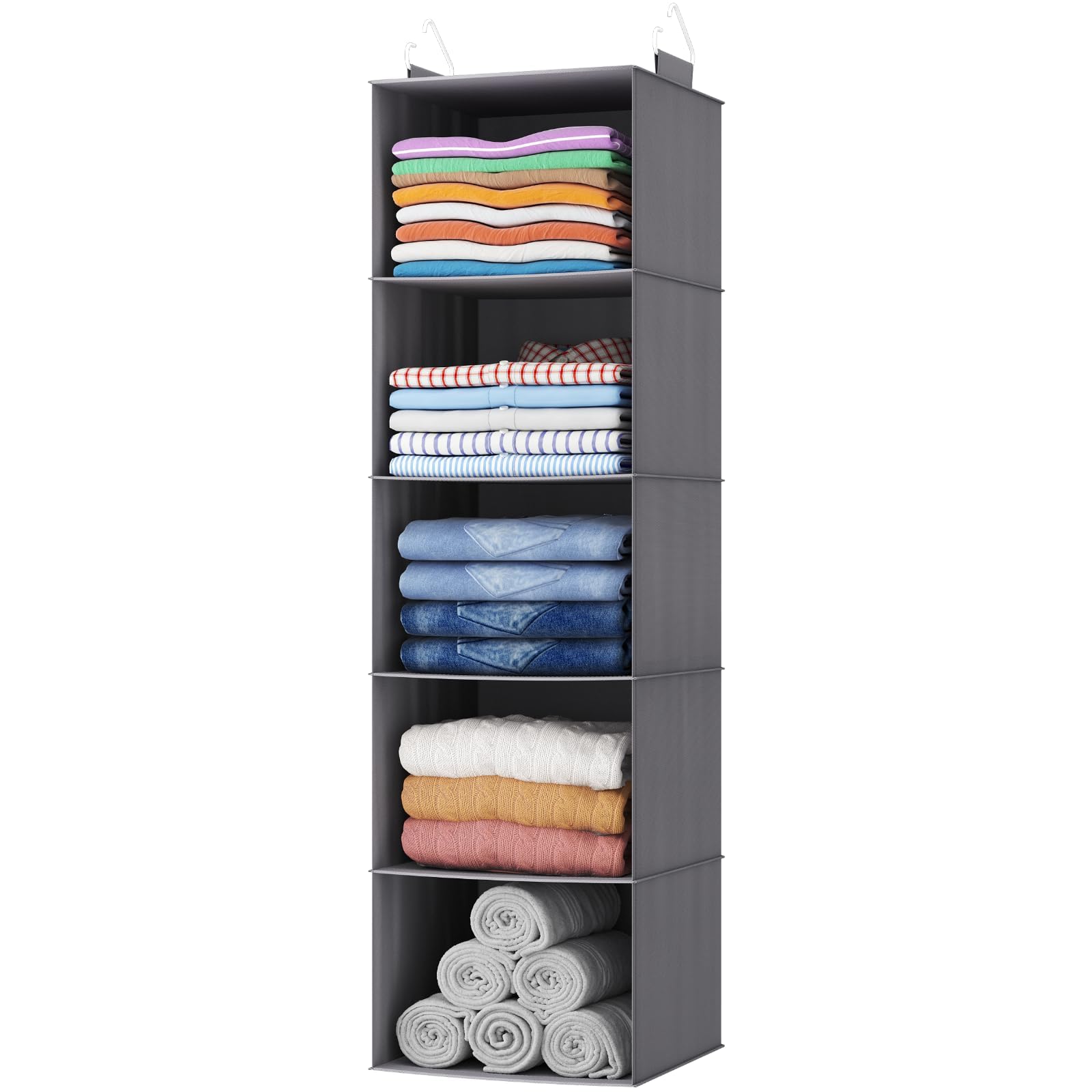 Lifewit Hanging Closet Organizer and Storage for Clothes 5 Tier