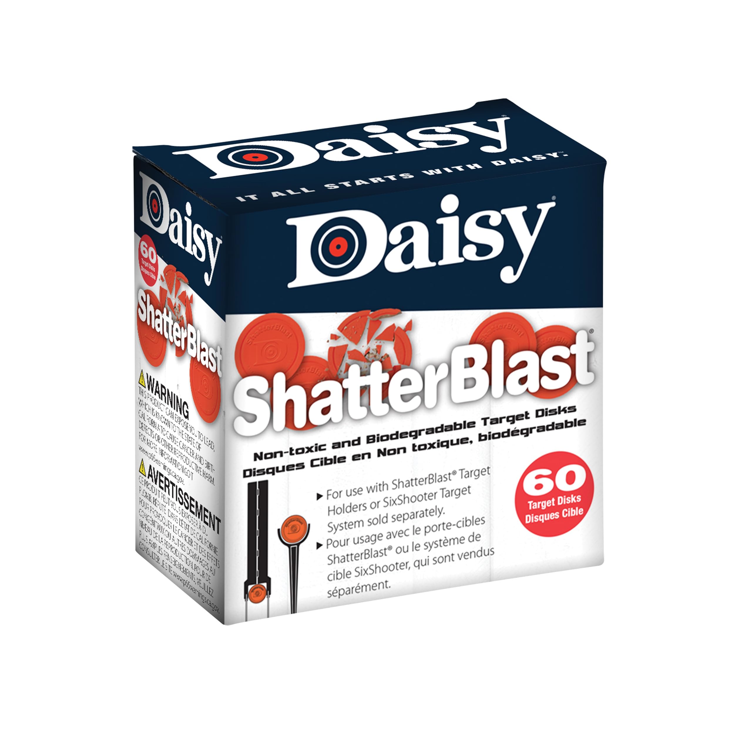 Daisy 990873406 Shatterblast Refill Targets  2 Disks (60 count)