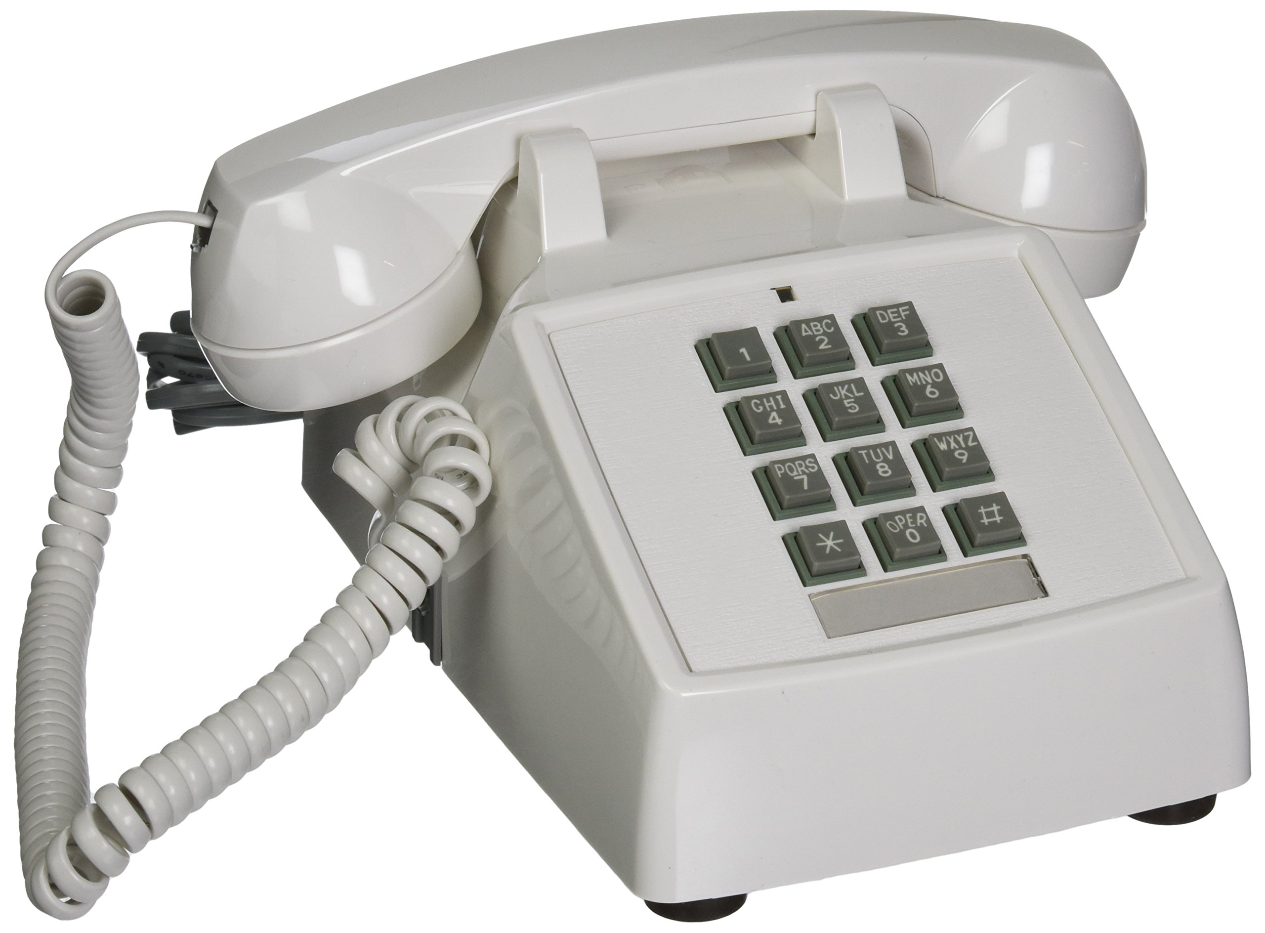 Cortelco 2500-V-WH 250015-vba-20m Desk W/ Volume White