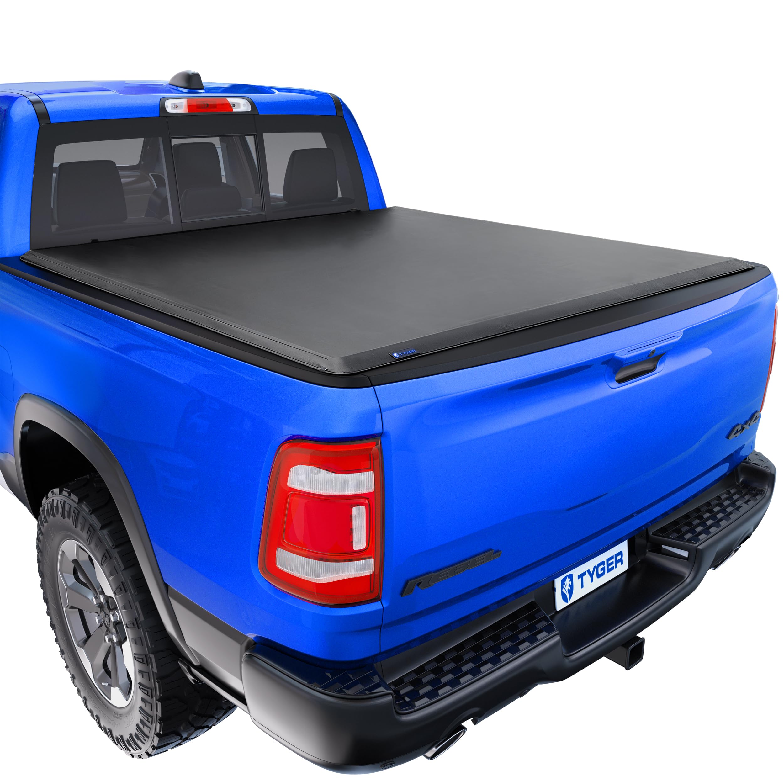 Tyger Auto T1 Soft Roll-up Truck Bed Tonneau Cover Compatible with 2019-2026 Ram 1500 (Not Fit 19-24 Classic) | 5'7" (67") Bed | TG-BC1D9046