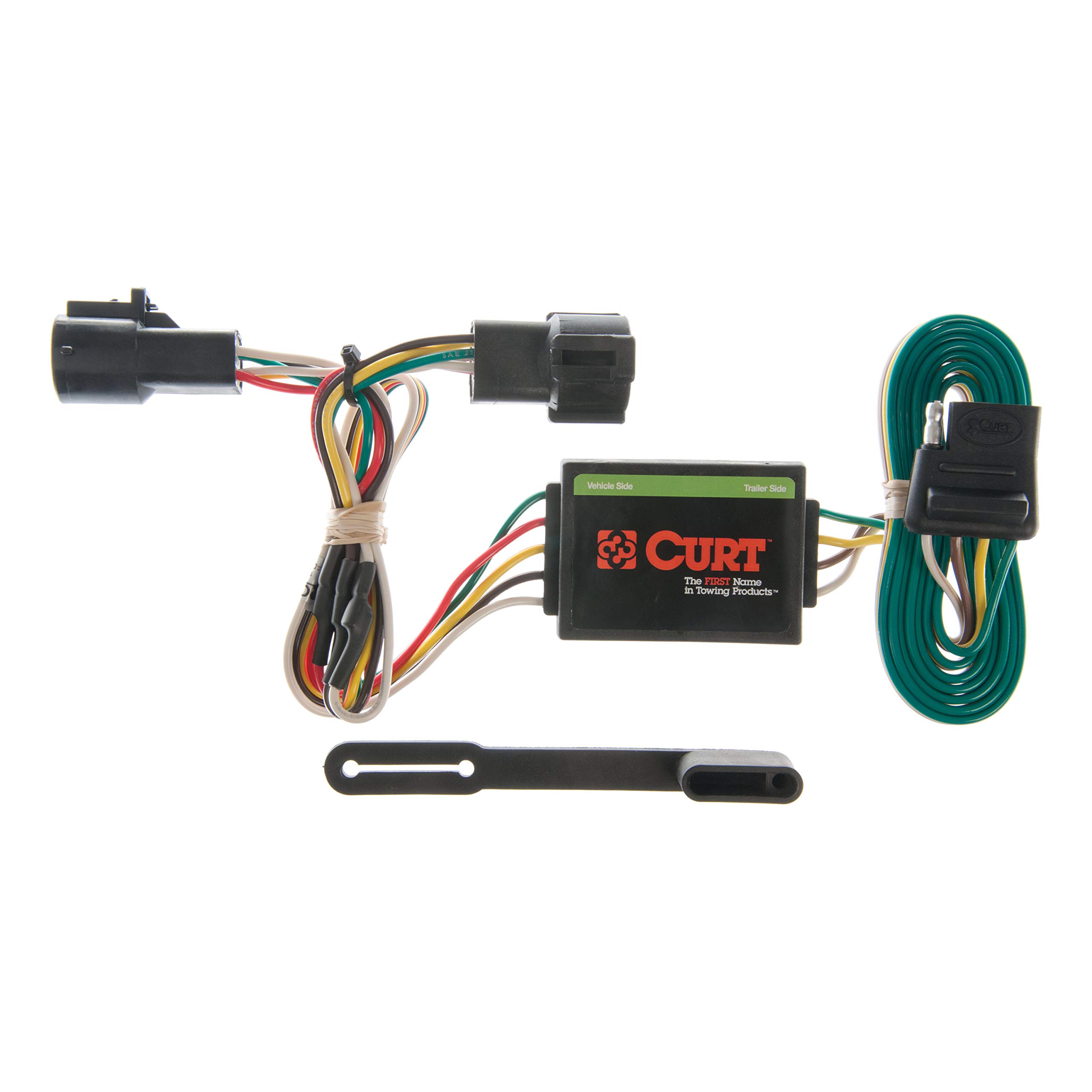 CURT 55325 Vehicle-Side Custom 4-Pin Trailer Wiring Harness for Select Ford Ranger, Mazda B2300, B3000, B4000
