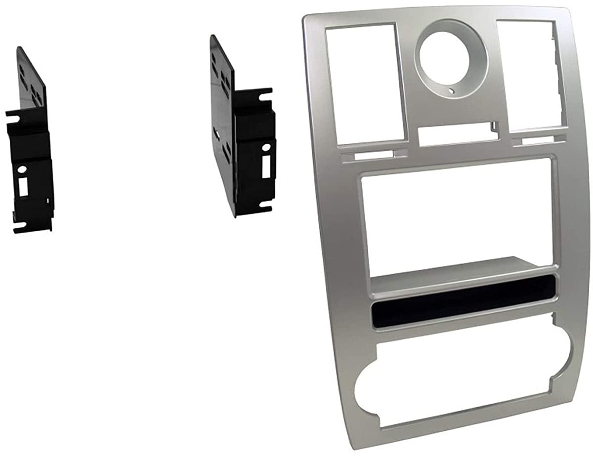 American International CDK637S Double Din Kit For 2005-07 Chrysler 300 (Silver)