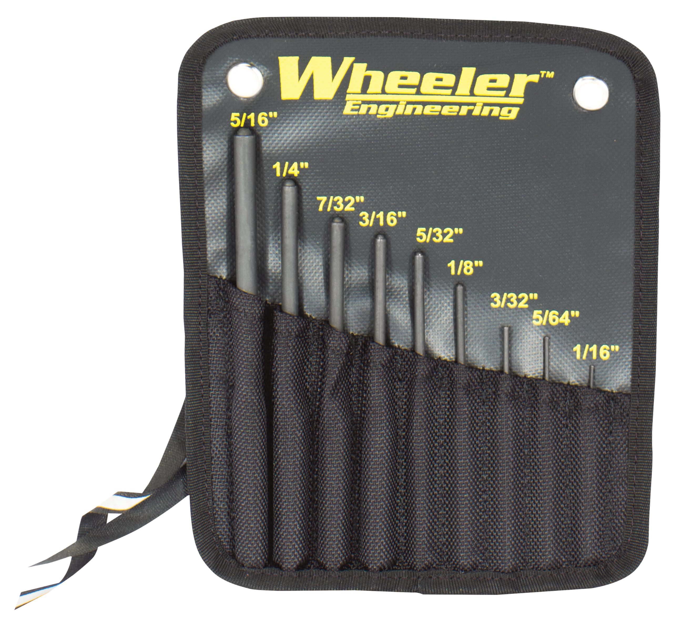 Wheeler 204513 Roll Pin Punch Set  9 piece set