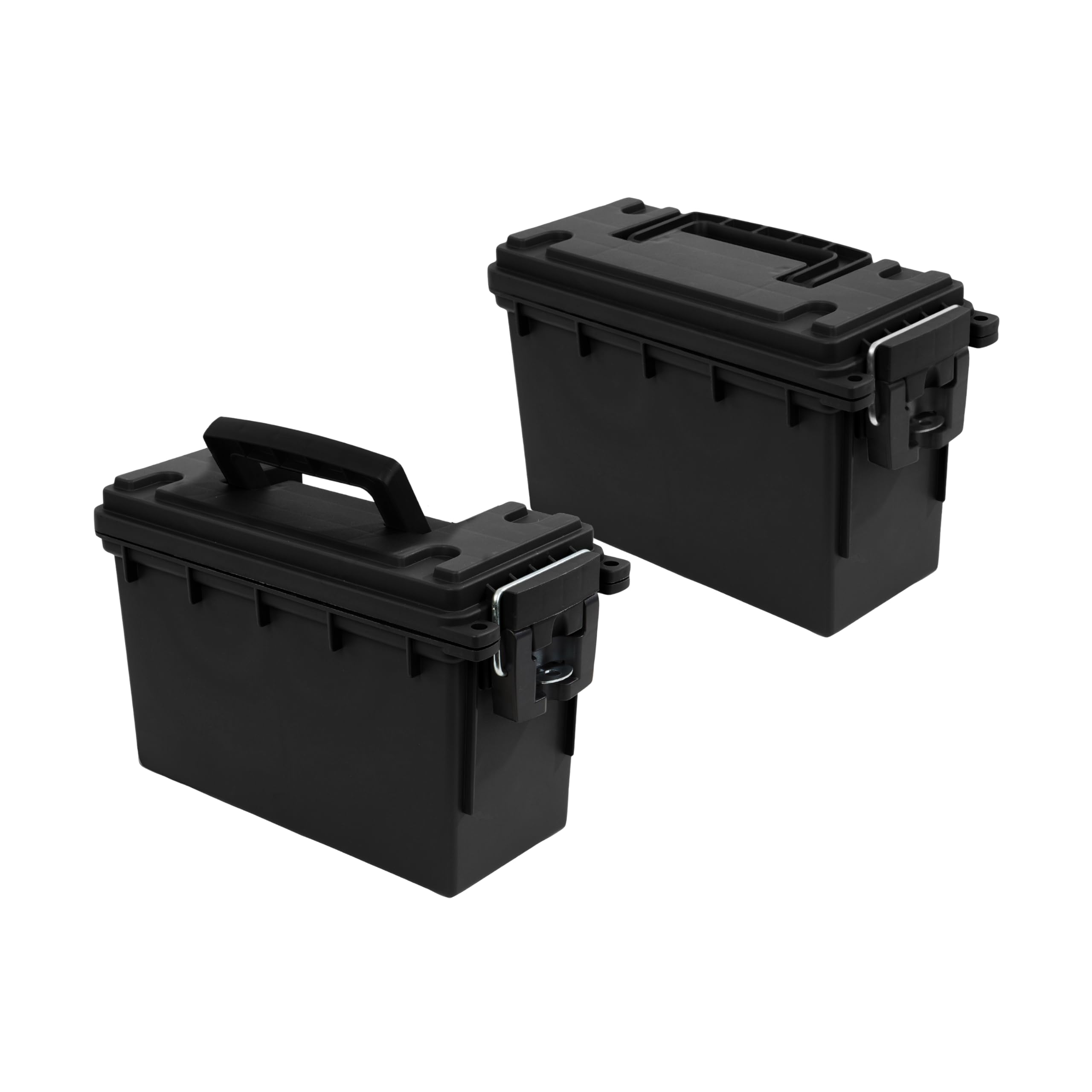 Sheffield 12790 2-Pack Ammo Storage Box, .30 Cal Field Boxes, Lockable Storage Box with Handle, Secures Hunting Gear, Supplies, and Bullets, Made in USA