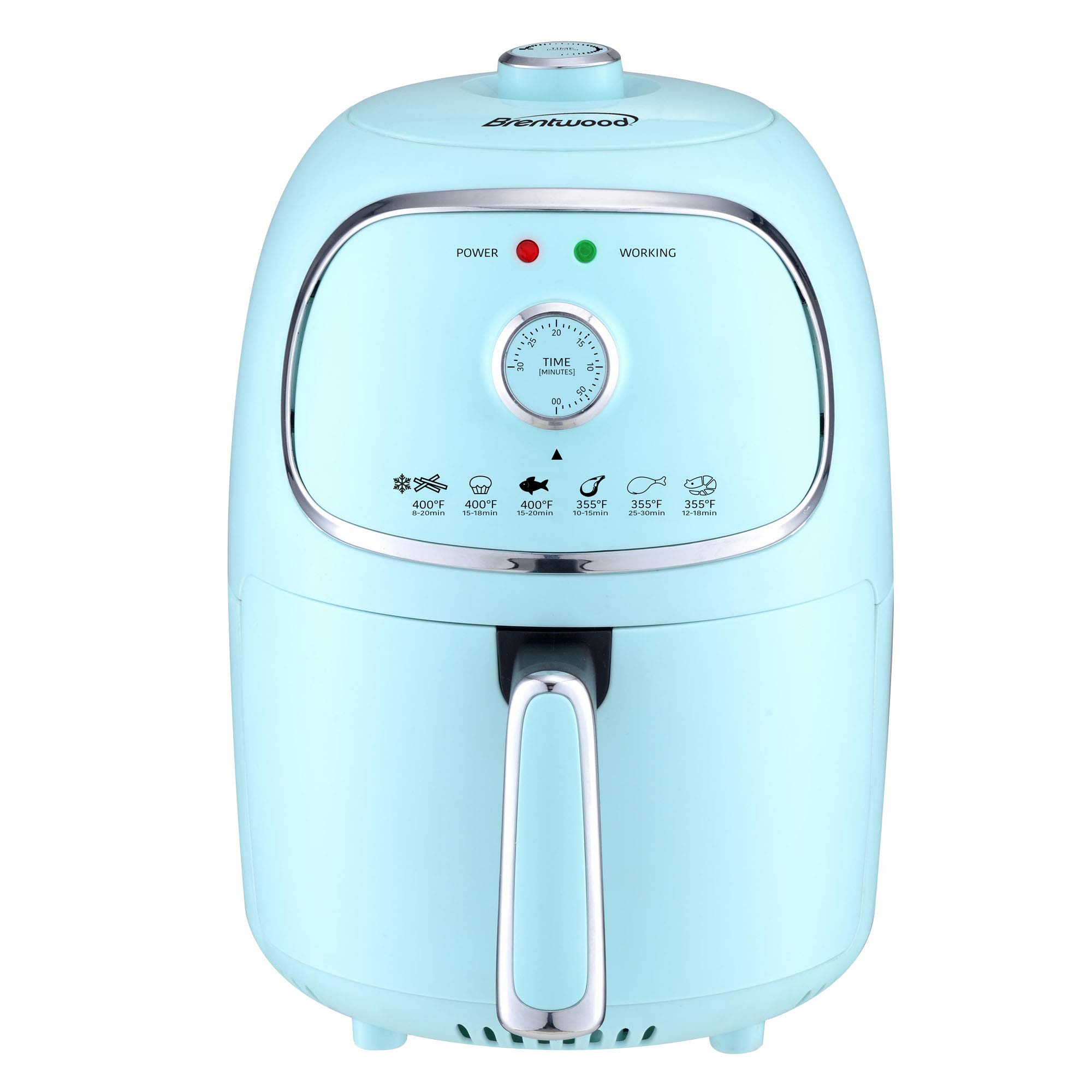 Brentwood App. AF-202BL 2qt. 1,200W Air Fryer w/Timer & Temp. Control (Blue)