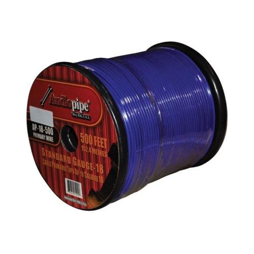 Audiopipe AP18500BL 500' Foot 18 Gauge Blue Primary Wire