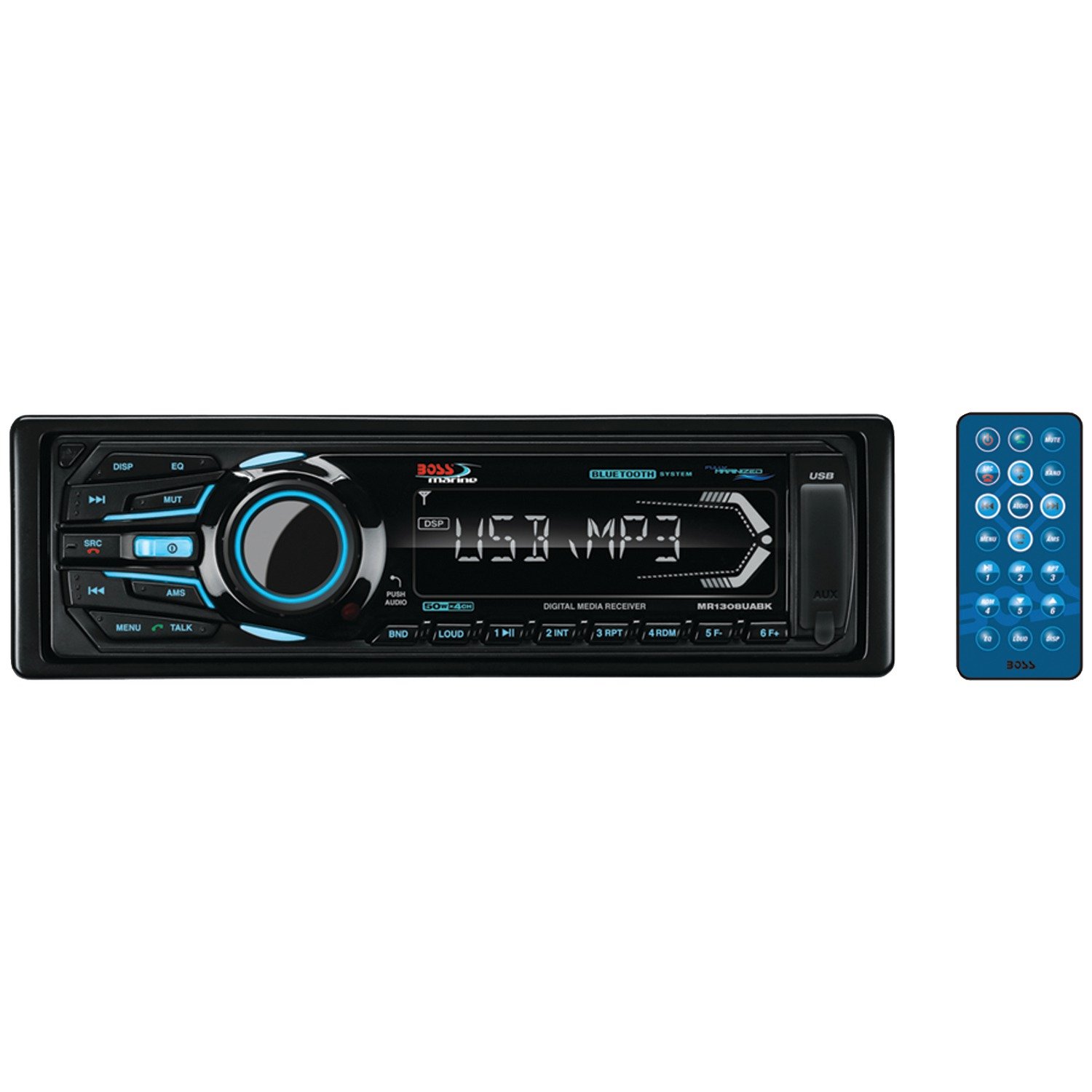 Boss Audio MR1308UABK MP3 Bluetooth Marine Boat Mechless Reciever