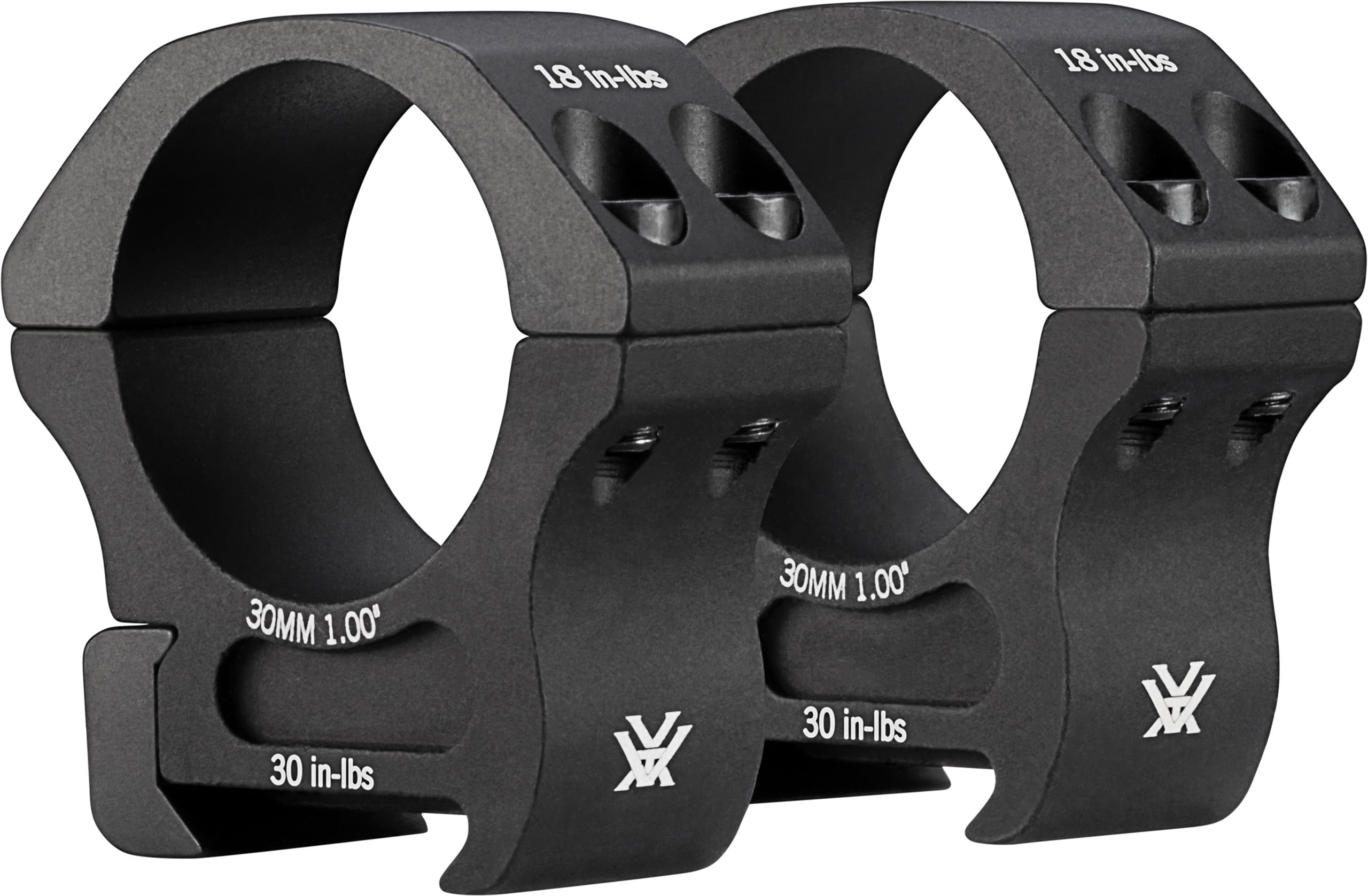Vortex Optics Pro Series Riflescope Rings - 30mm - Medium Height [1.0 Inches | 25.4 mm], Black