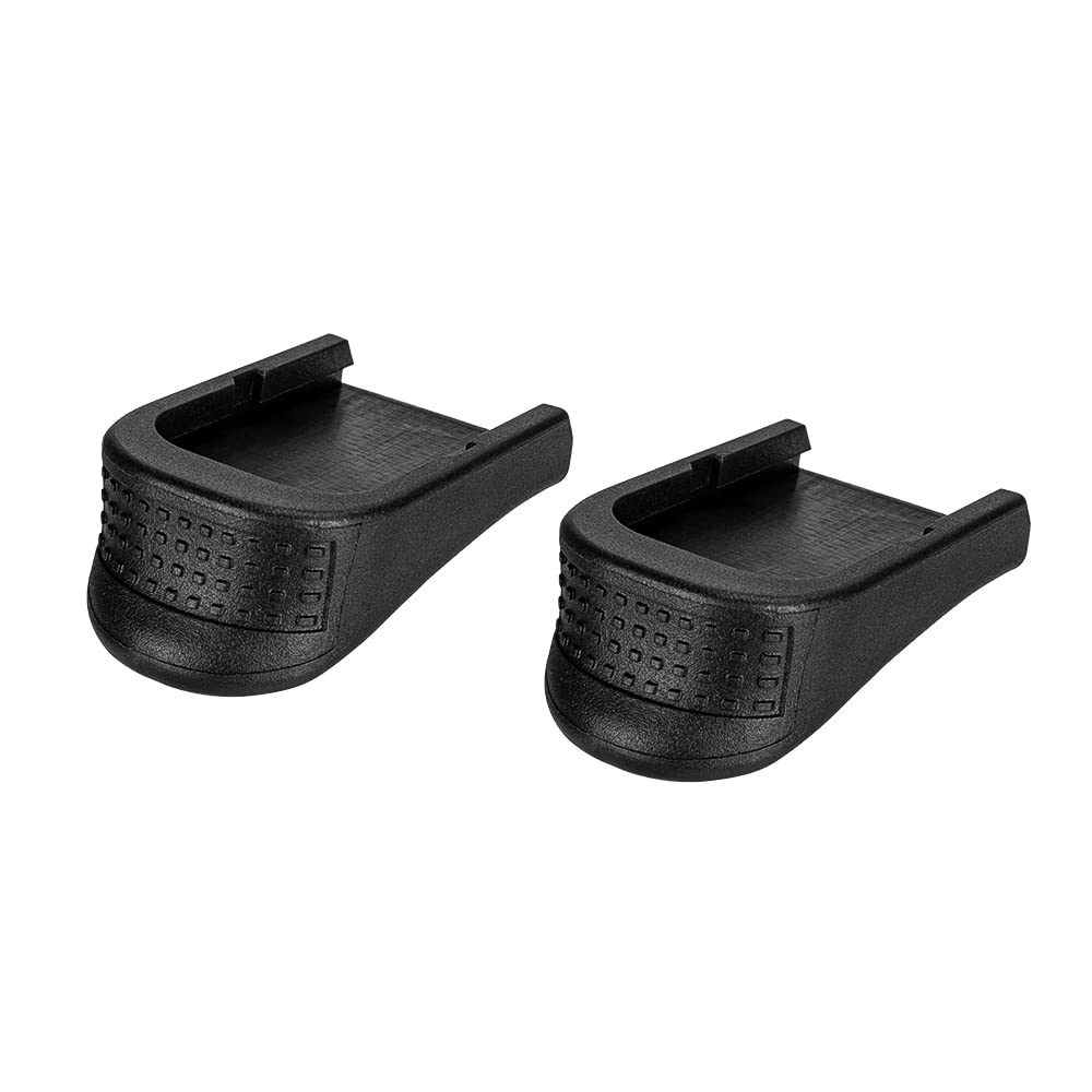 Aecktech Grip 2 Pieces Extensions Fits Glock 43X & 48 9mm Black