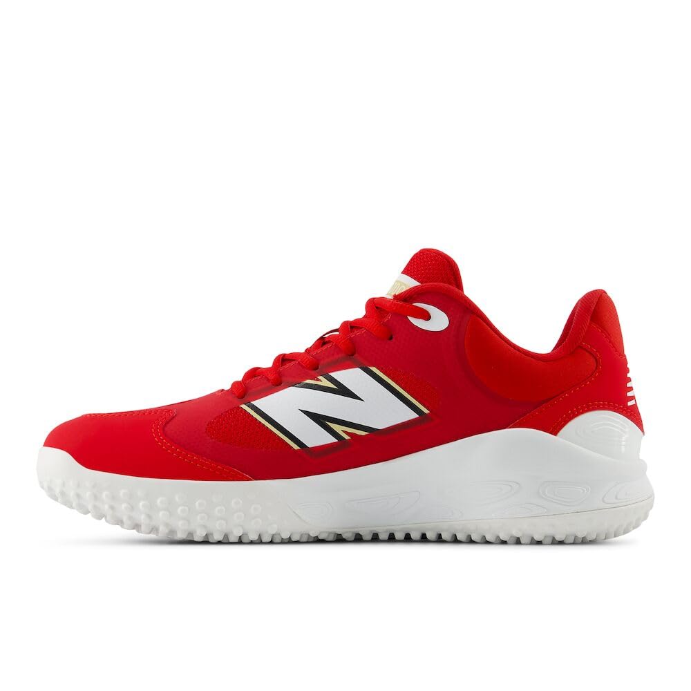 New Balance Men's Fresh Foam 3000 V7 Turf-Trainer Baseball Shoe, Team Red/White, 11 M