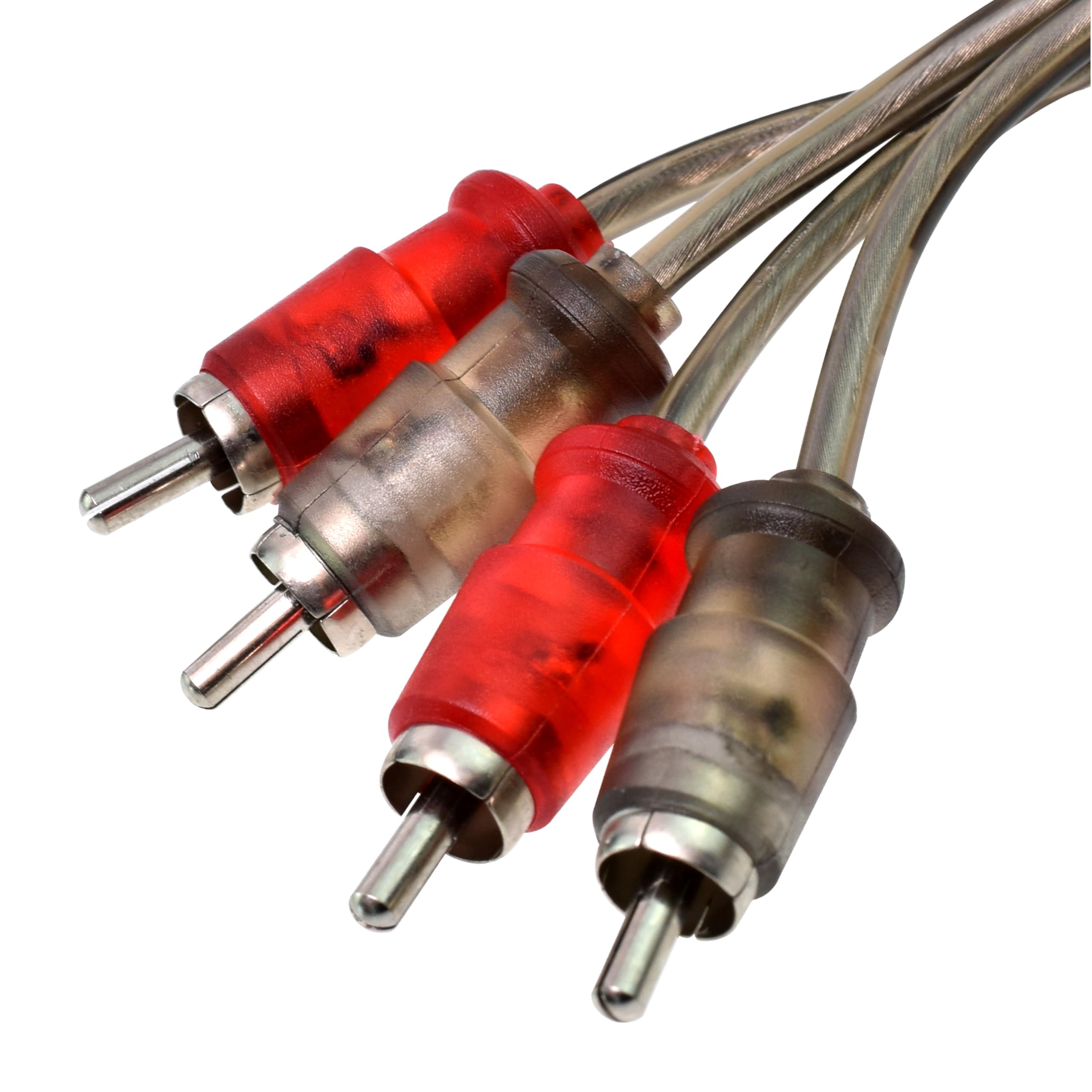 Conext Link Audio RCA Interconnect Cable Patch Male to Male OFC Spiral Braid (3FT, 3 Pack)