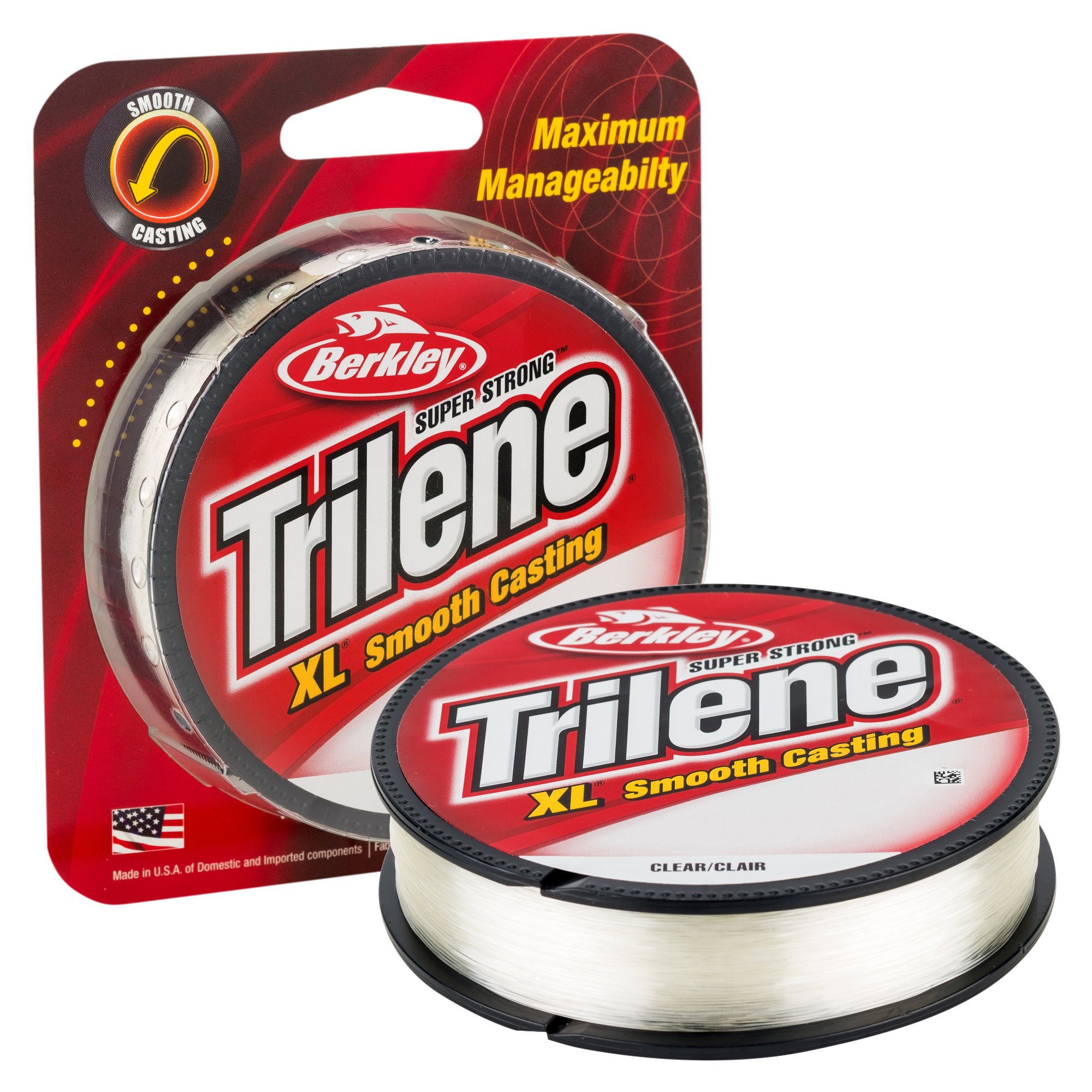 Berkley Trilene® XL®, Clear, 6lb | 2.7kg, 330yd | 301m Monofilament Fishing Line, Suitable for Freshwater Environments