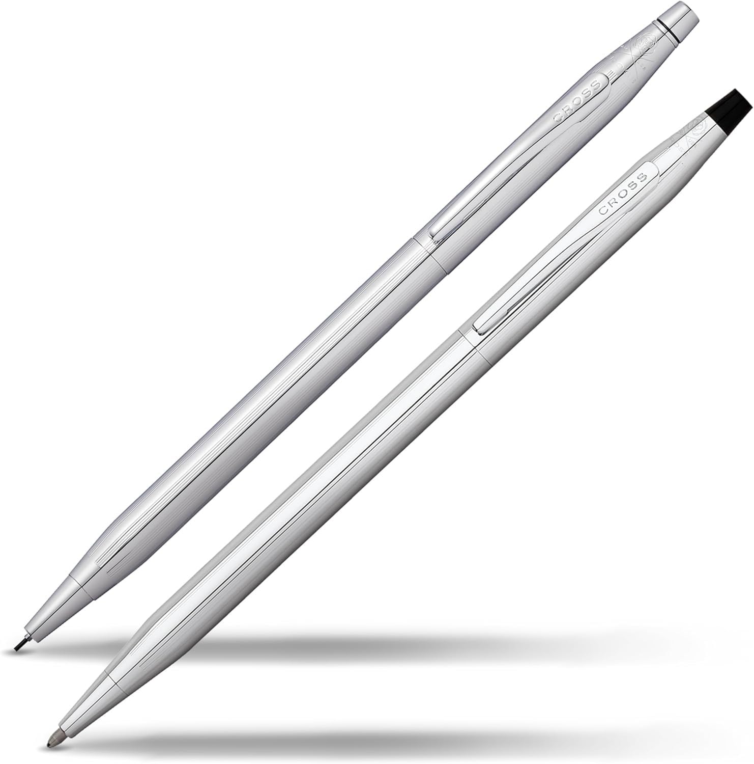 Cross 350105 Classic Century Lustrous Chrome Pen And Pencil Set