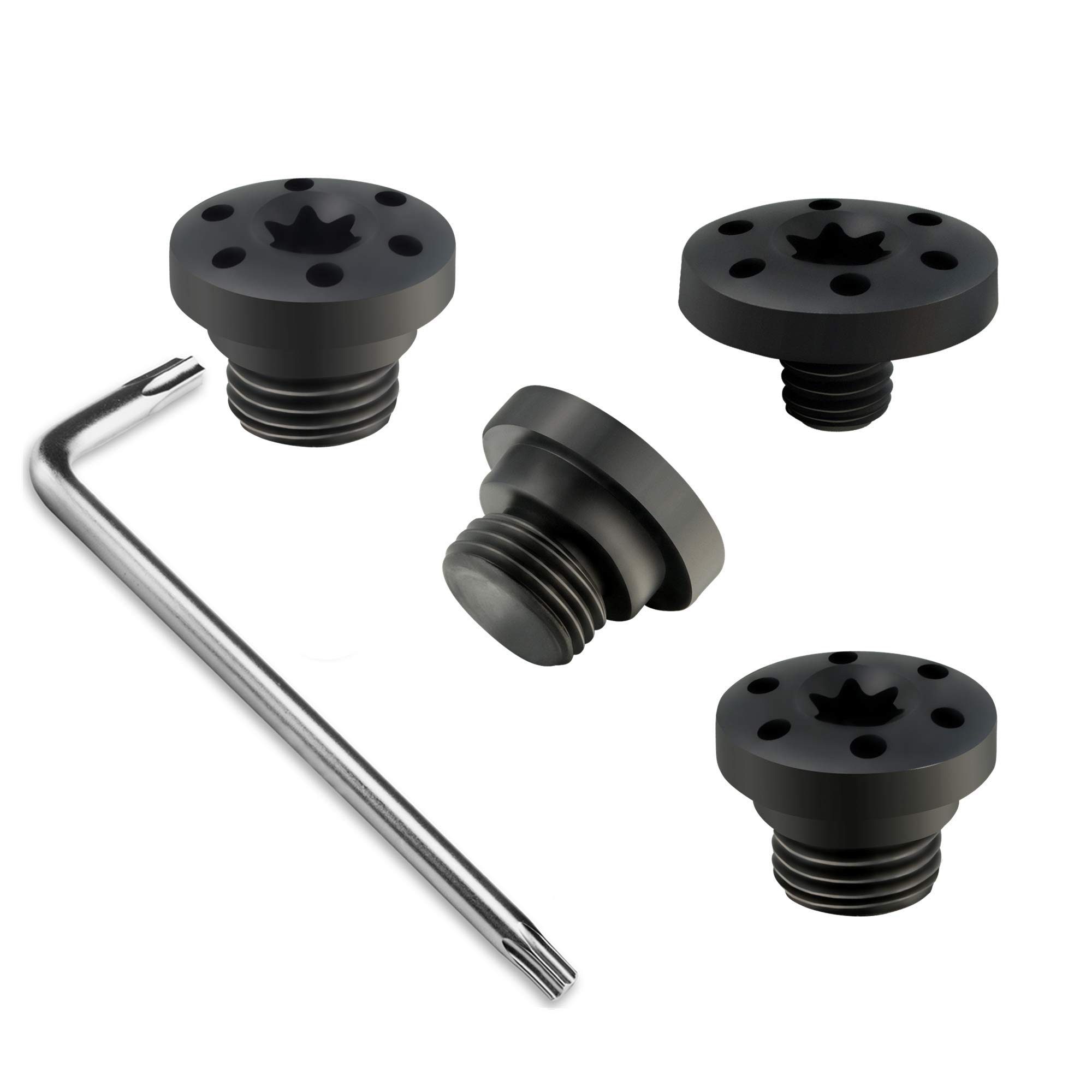 Guuun Screws for Taurus PT92 / PT99 Grips, 1 Thin Screw and 3 More Thicker - Black
