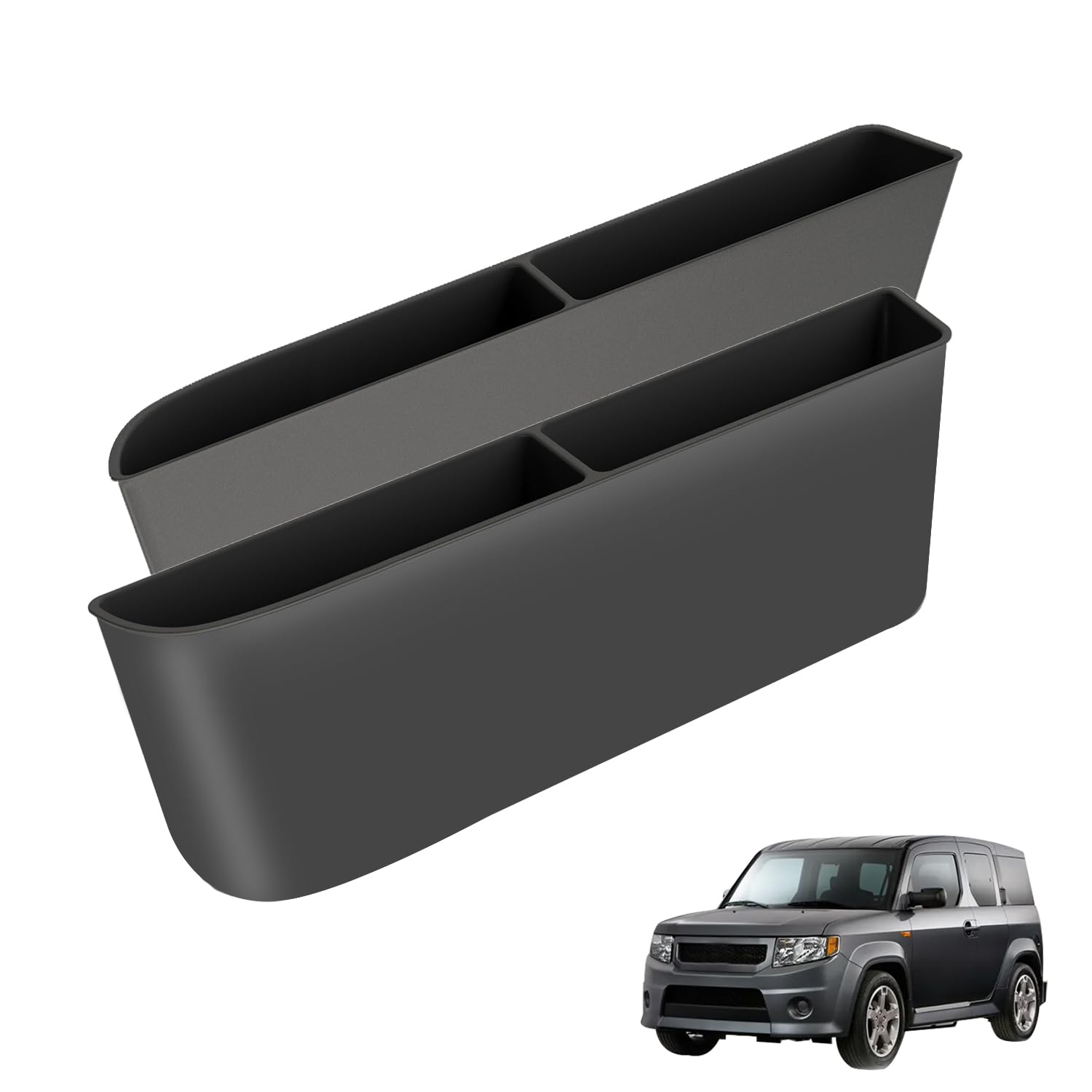 Zelvoro 2Pcs Door Cubby Compatible with Honda Element，Door Side Storage Box, Front Door Storage Pockets, Suitable for Driver and Co-Pilot Seats, Increase Storage Space